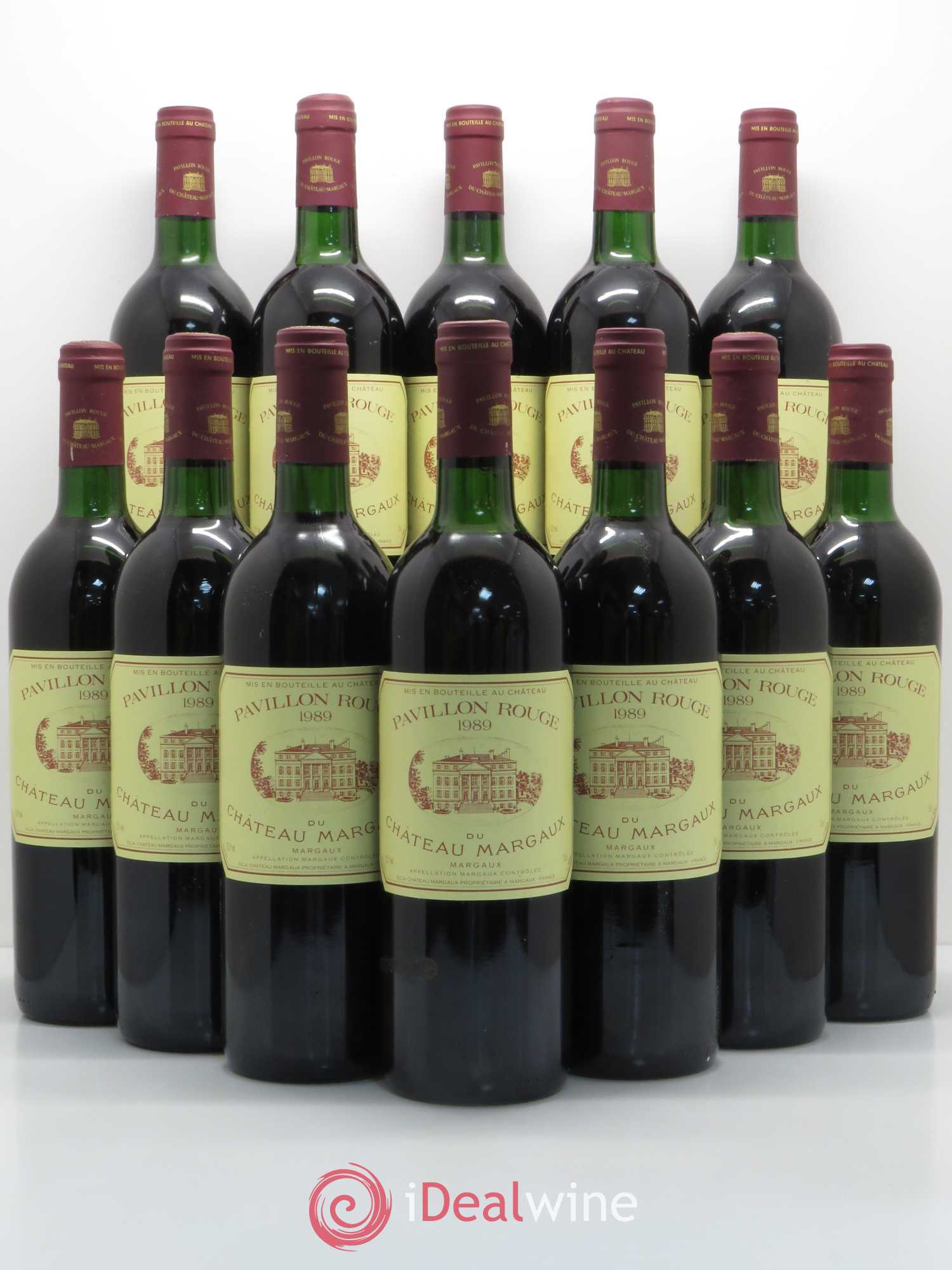 Pavillon Rouge du Château Margaux Second Vin 1989 - Lot de 12 bouteilles - 0