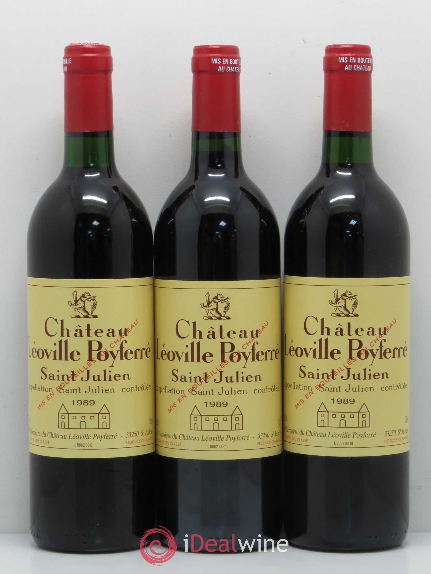 Château Léoville Poyferré 2ème Grand Cru Classé 1989 - Lot de 6 bouteilles - 2