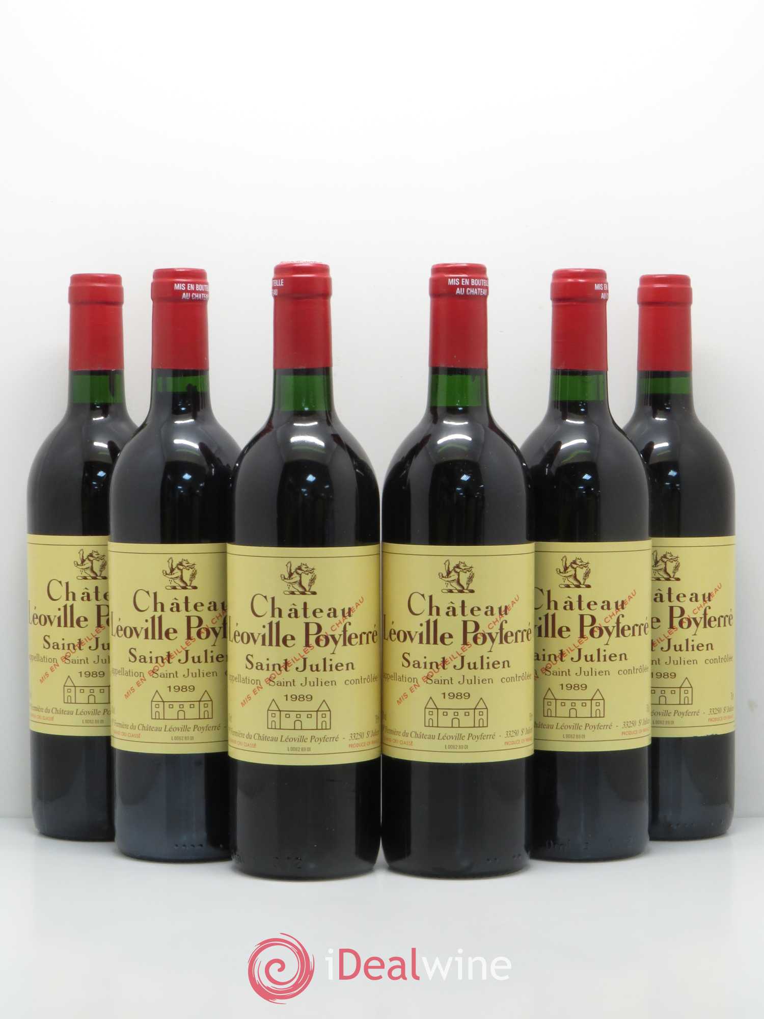 Château Léoville Poyferré 2ème Grand Cru Classé 1989 - Lot de 6 bouteilles - 0