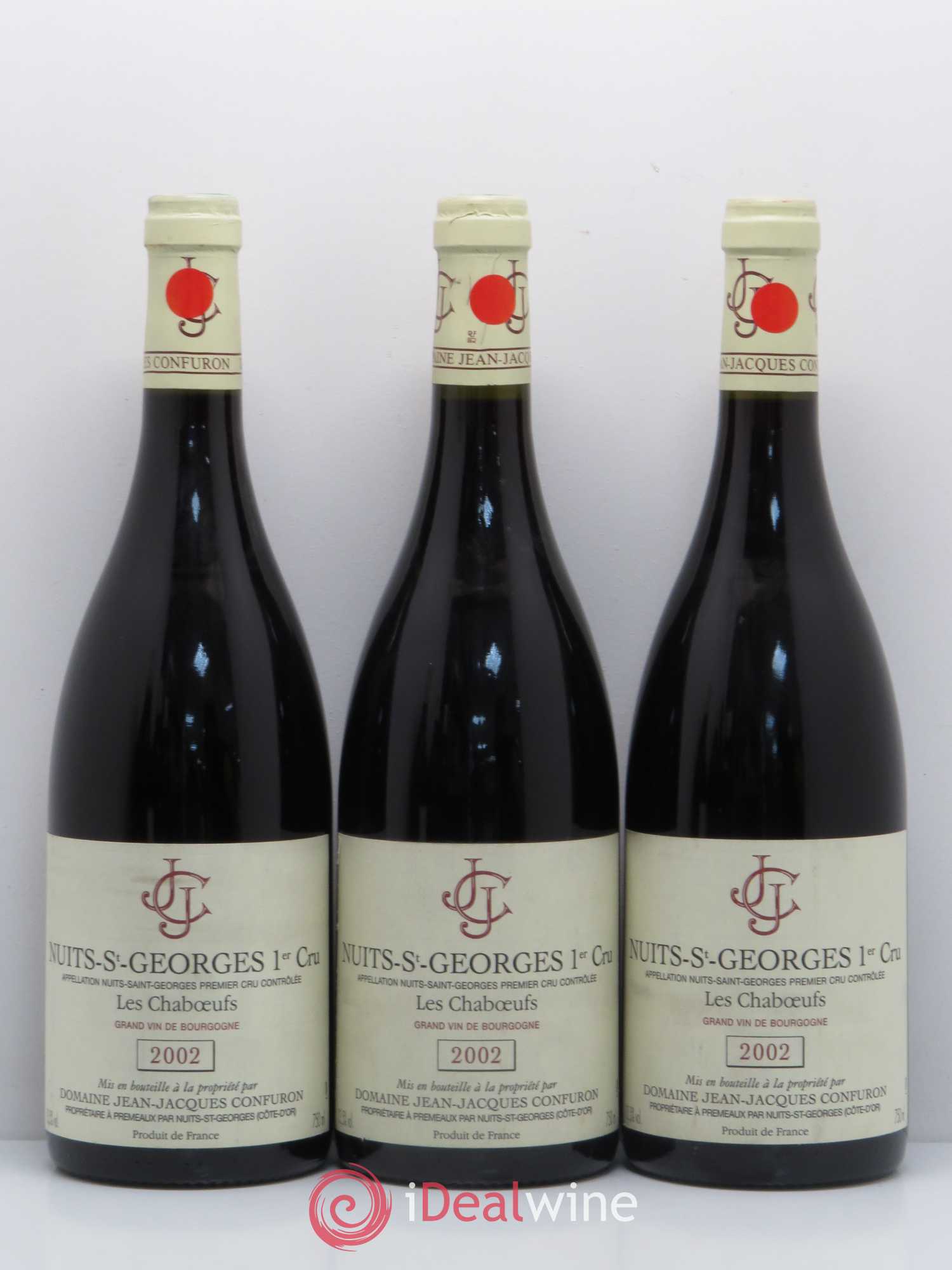 Nuits-Saint-Georges 1er Cru Les Chaboeufs Jean-Jacques Confuron 2002 - Lot de 6 bouteilles - 1