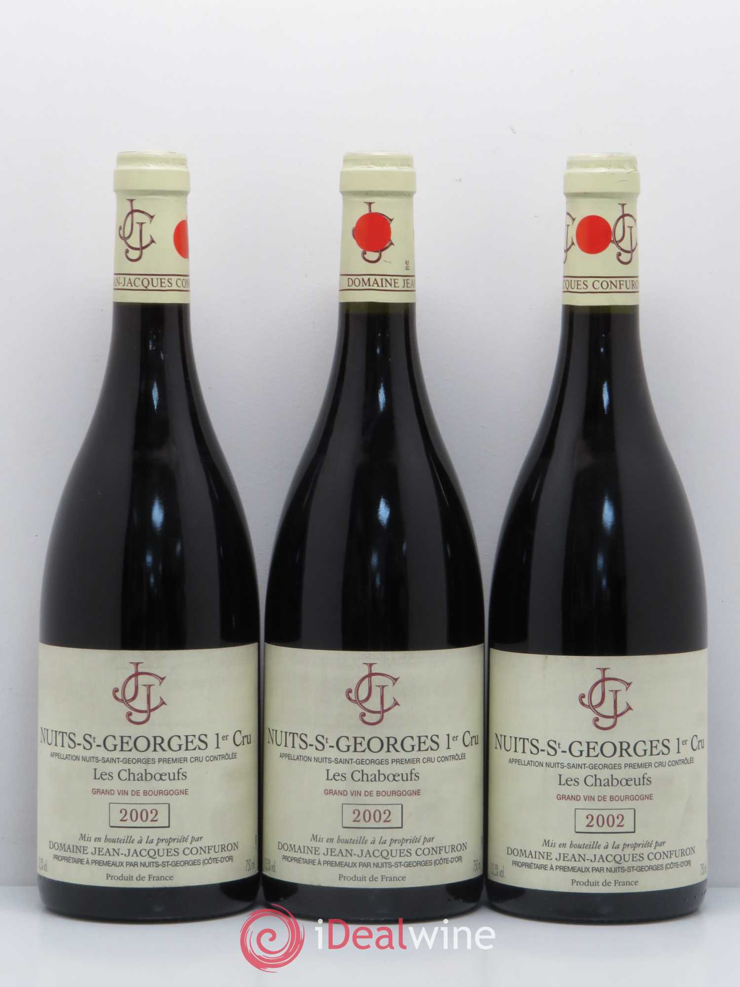 Nuits-Saint-Georges 1er Cru Les Chaboeufs Jean-Jacques Confuron 2002 - Lot de 6 bouteilles - 2