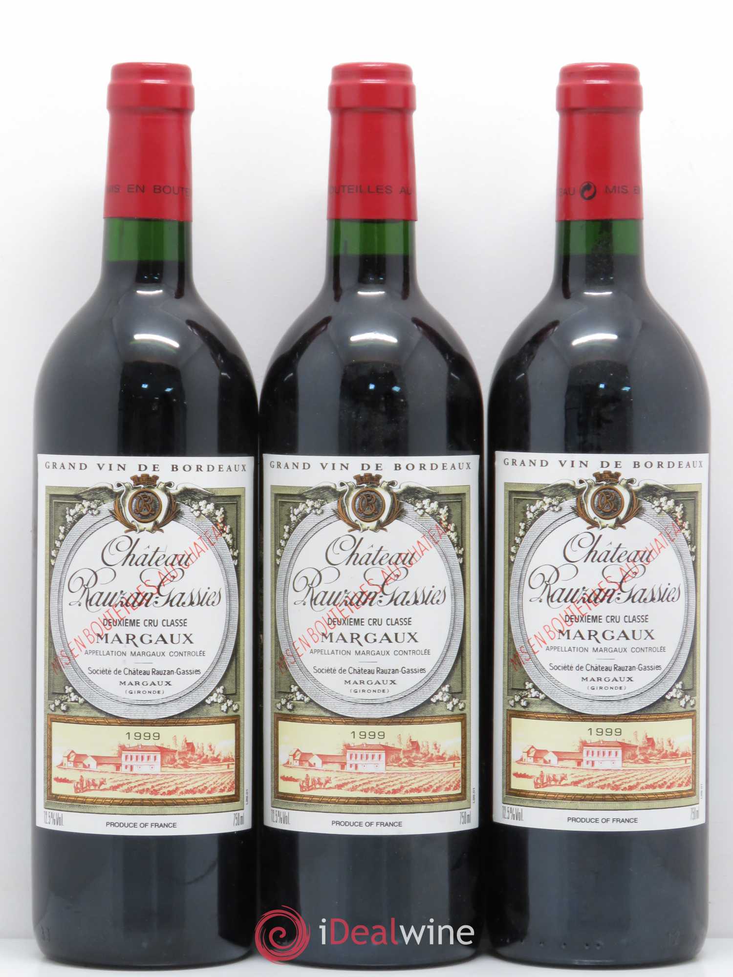 Château Rauzan-Gassies 2ème Grand Cru Classé 1999 - Lot de 6 bouteilles - 2