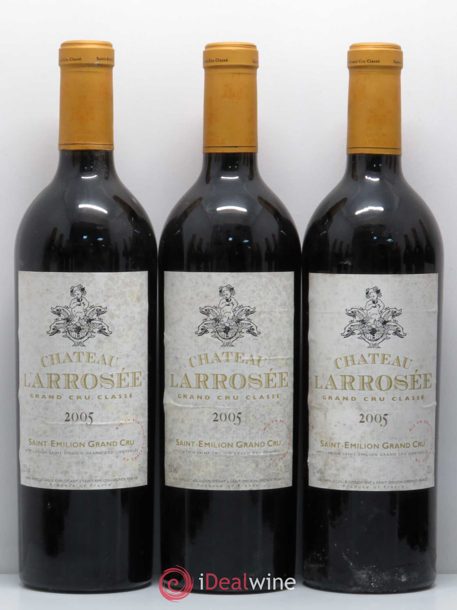 Château l' Arrosée Grand Cru Classé 2005 - Lot de 12 bouteilles - 1