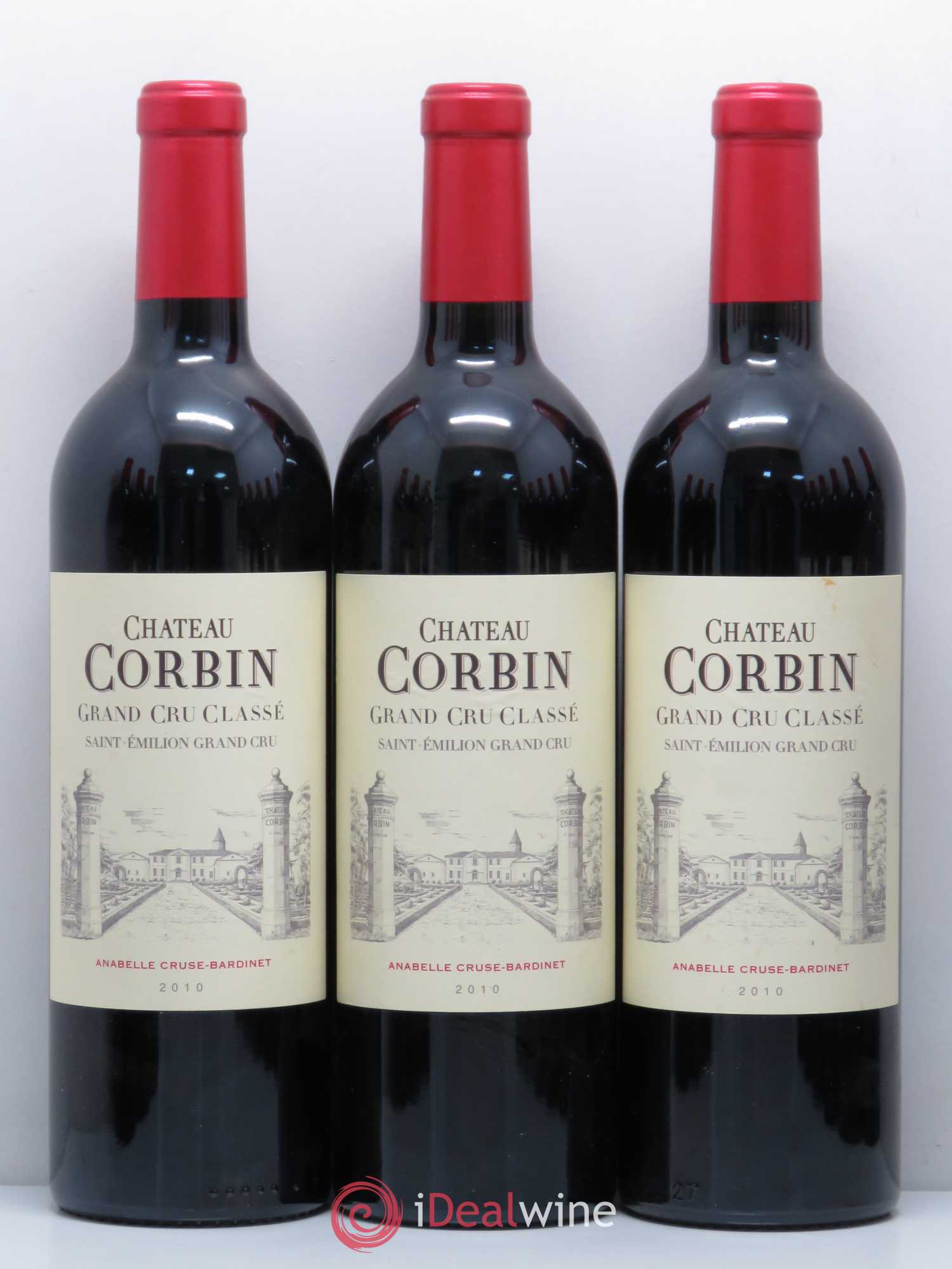 Château Corbin Grand Cru Classé 2010 - Lot de 12 bouteilles - 1