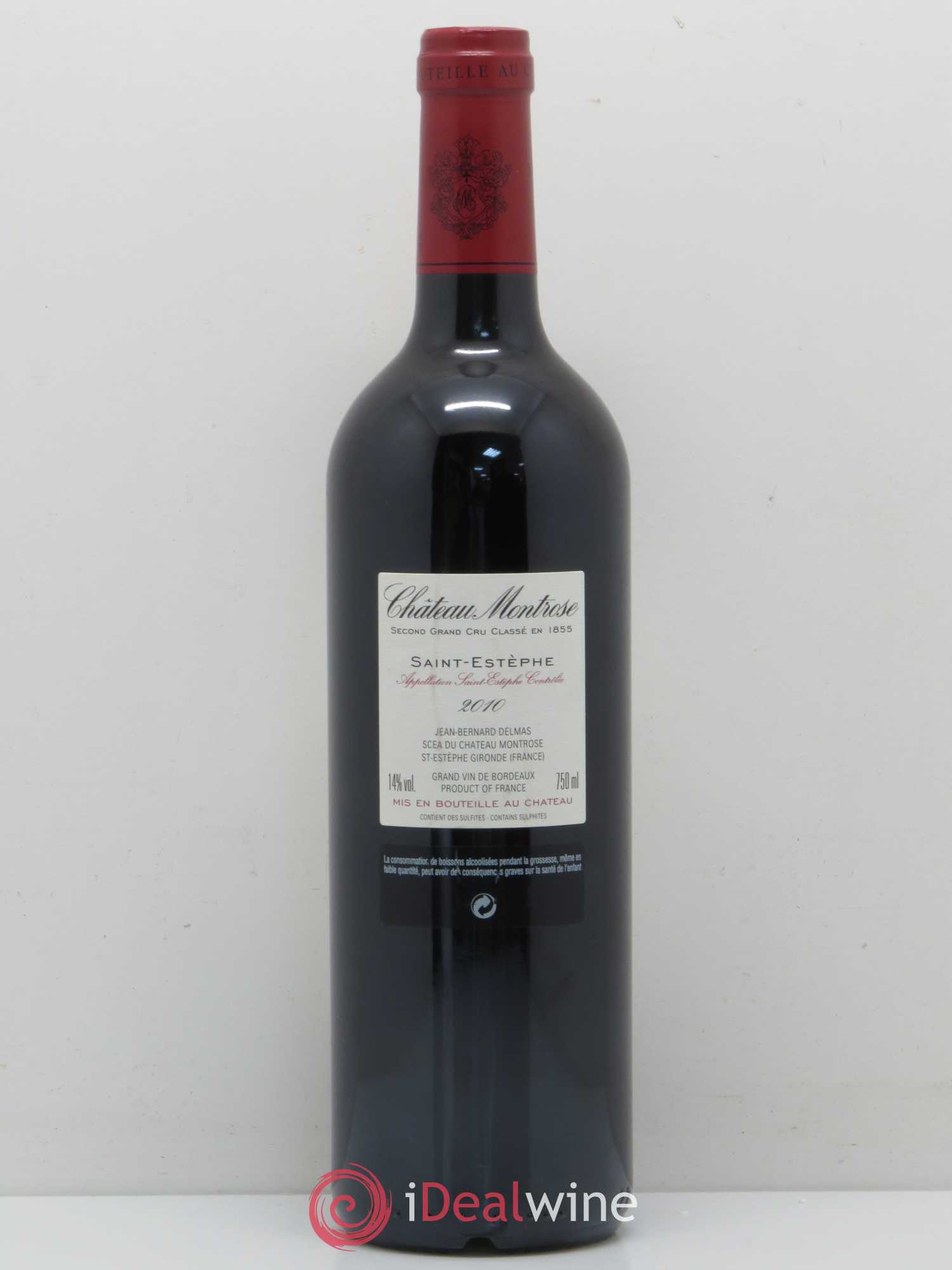 Château Montrose 2ème Grand Cru Classé 2010 - Lot de 1 bouteille - 1