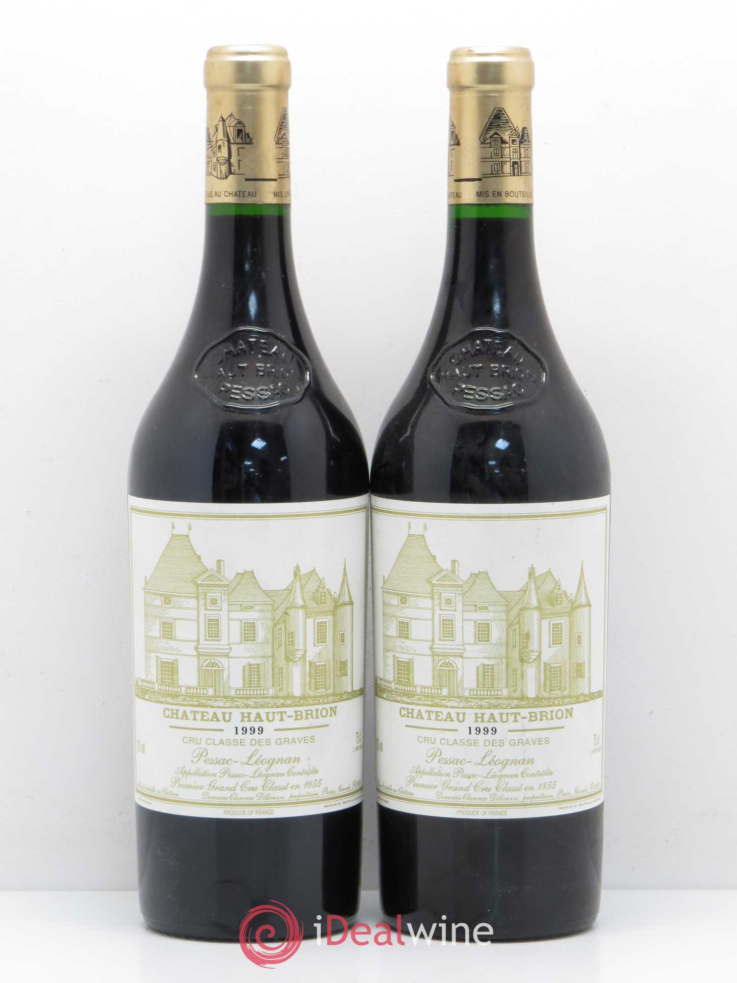 Château Haut Brion 1er Grand Cru Classé 1999 - Lot de 2 bouteilles - 0