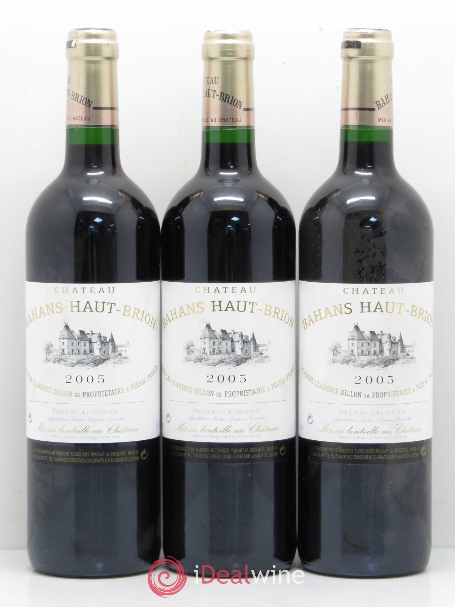 Clarence (Bahans) de Haut-Brion Second Vin 2005 - Lot de 3 bouteilles - 0