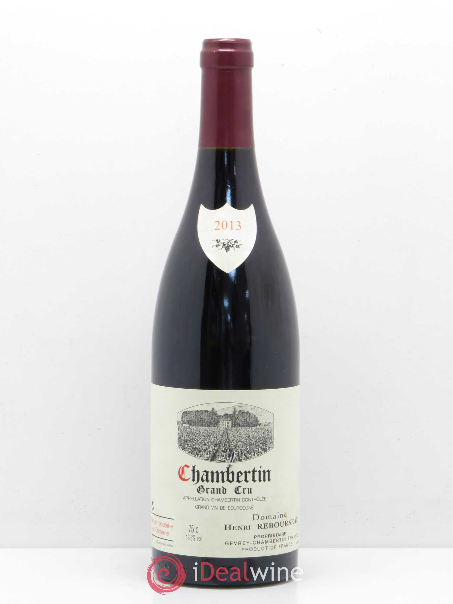 Chambertin Grand Cru Henri Rebourseau 2013 - Lot de 1 bouteille - 0