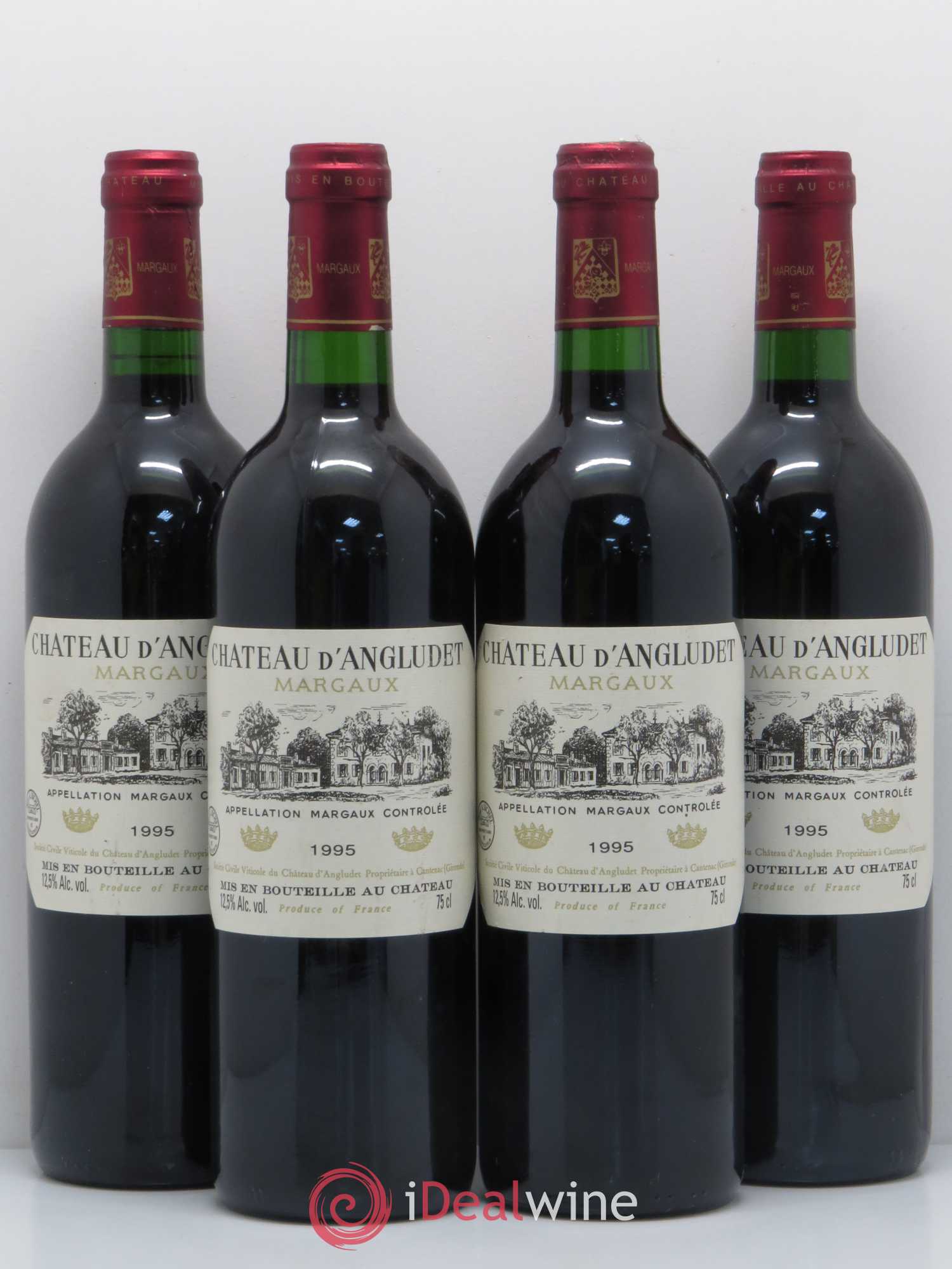 Château d' Angludet Cru Bourgeois 1995 - Lot de 4 bouteilles - 0