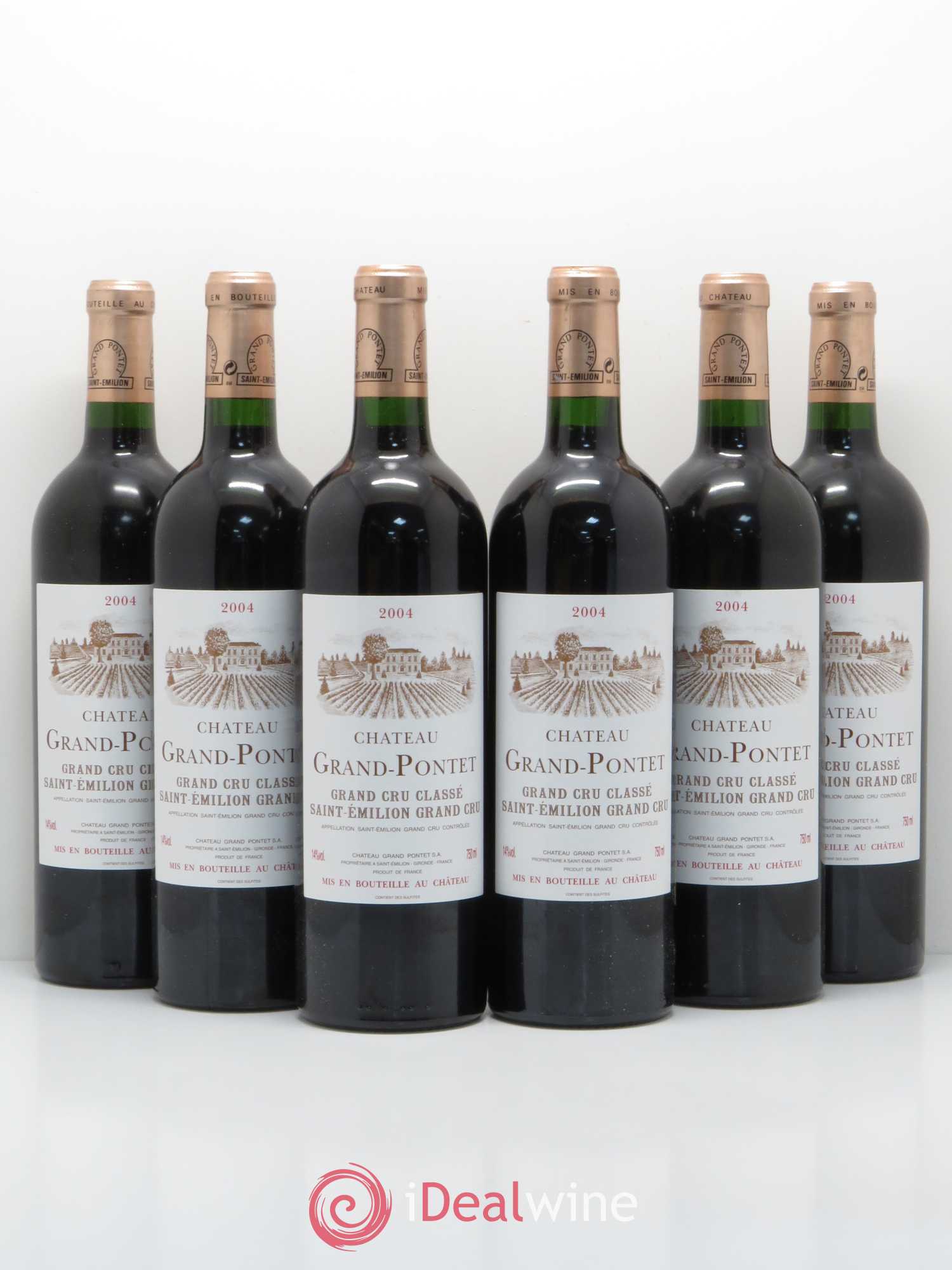 Château Grand Pontet Grand Cru Classé 2004 - Lot de 6 bouteilles - 0