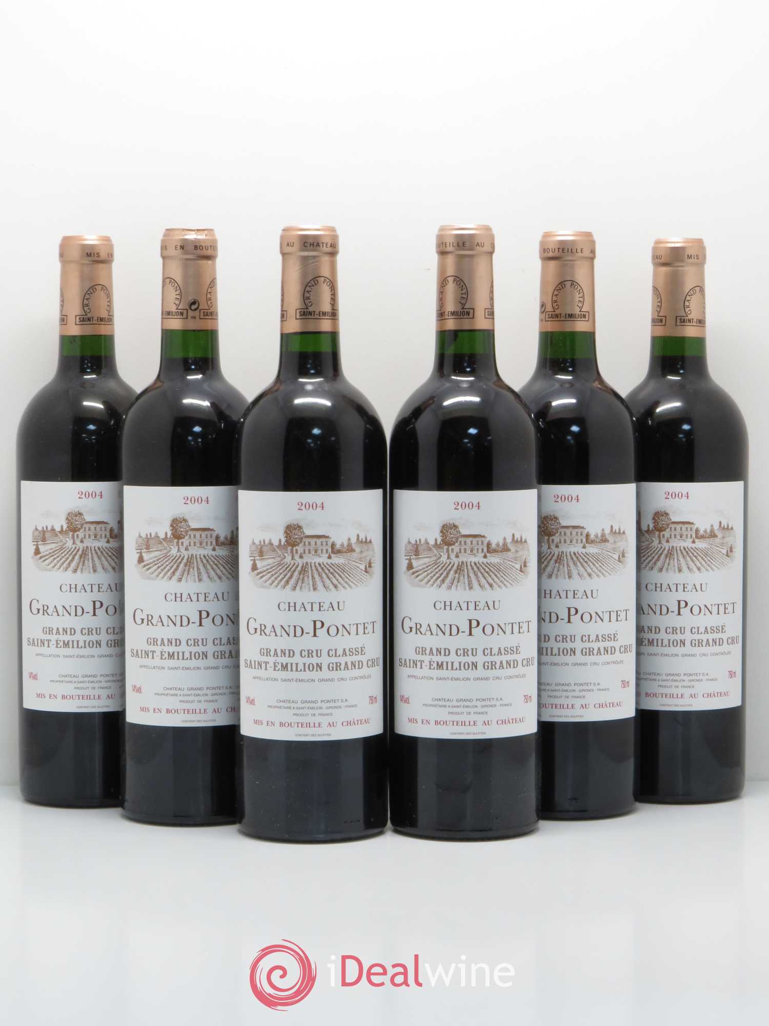 Château Grand Pontet Grand Cru Classé 2004 - Lot de 6 bouteilles - 0
