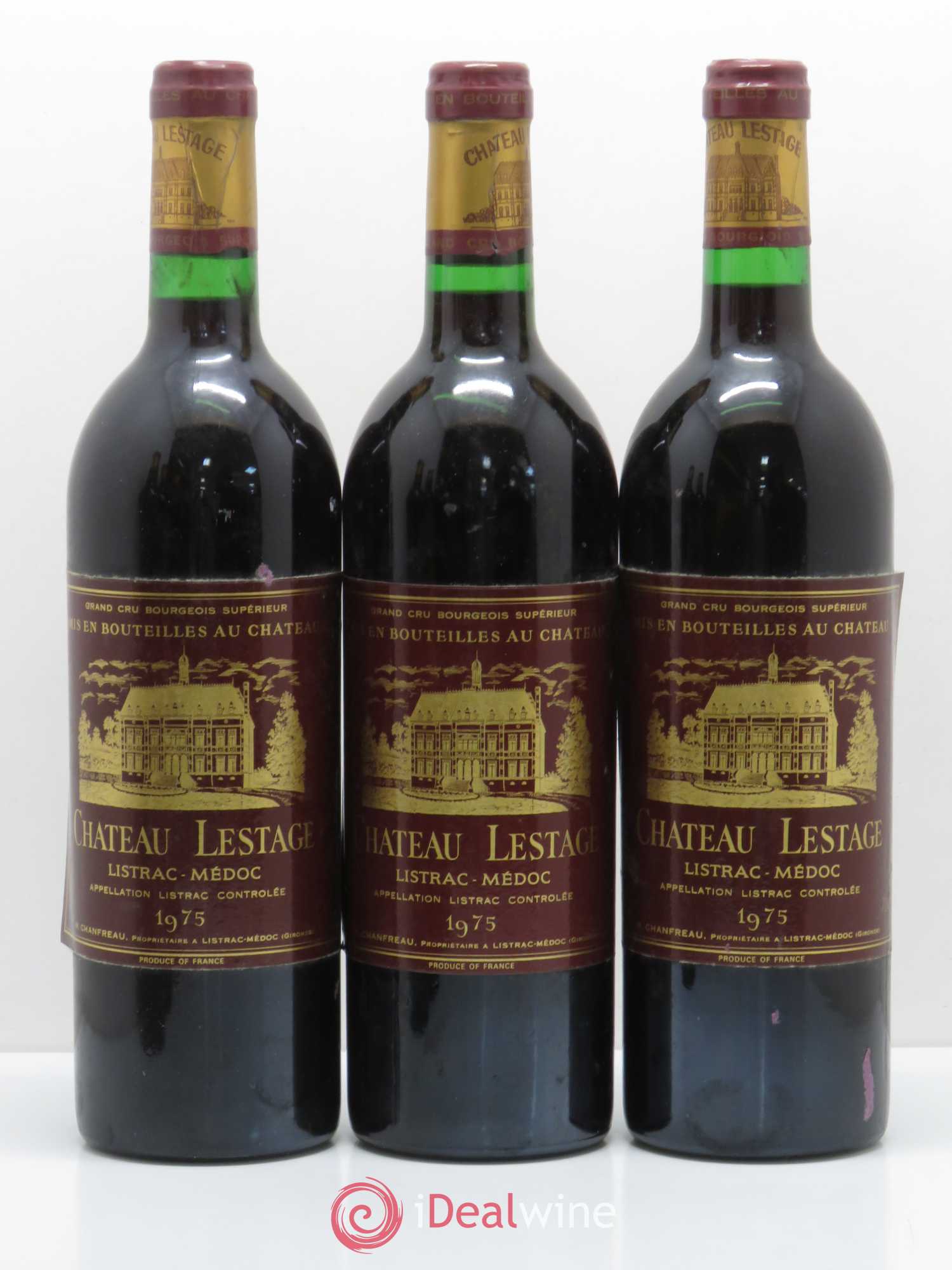 Château Lestage Cru Bourgeois 1975 - Lot de 6 bouteilles - 1