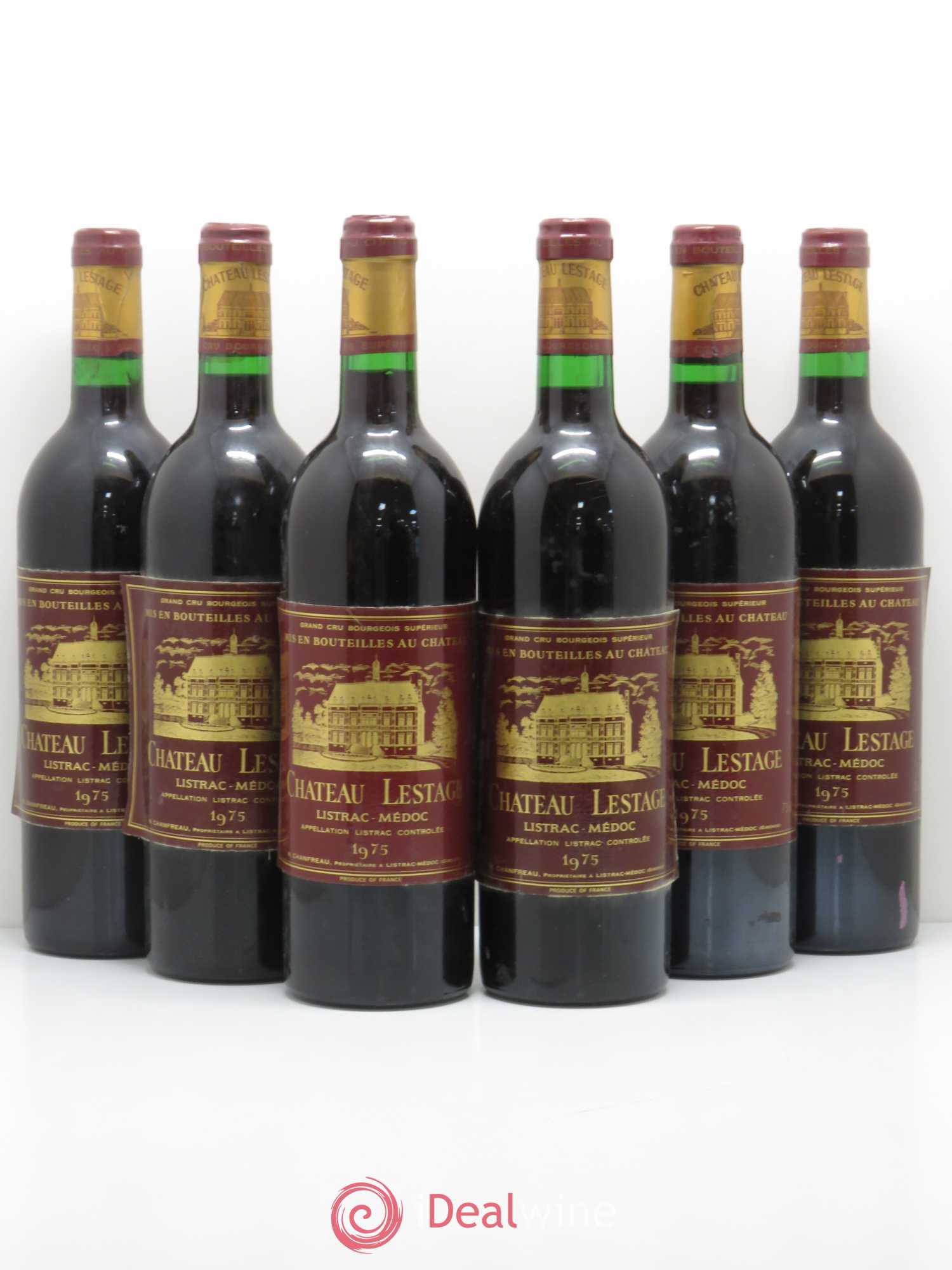 Château Lestage Cru Bourgeois 1975 - Lot de 6 bouteilles - 0