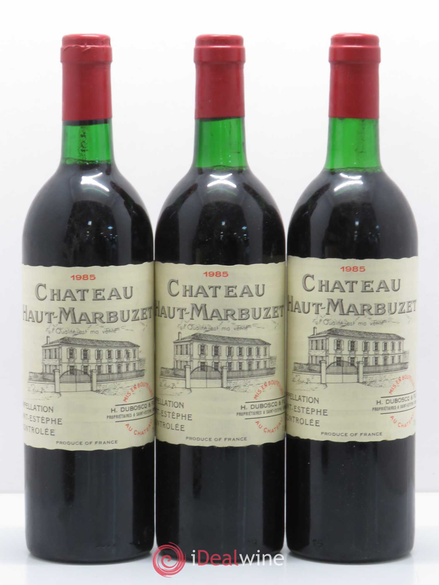 Château Haut Marbuzet 1985 - Lot de 12 bouteilles - 1