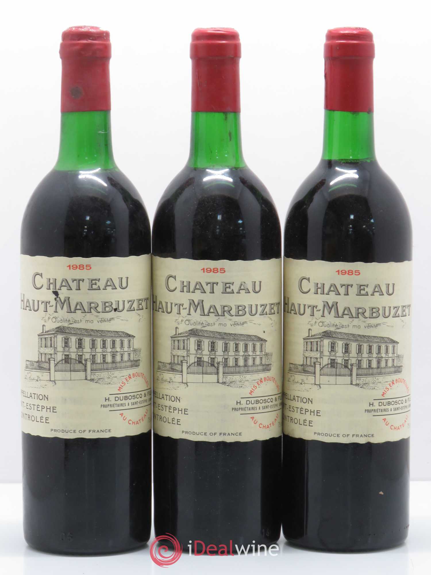 Château Haut Marbuzet 1985 - Lot de 12 bouteilles - 2