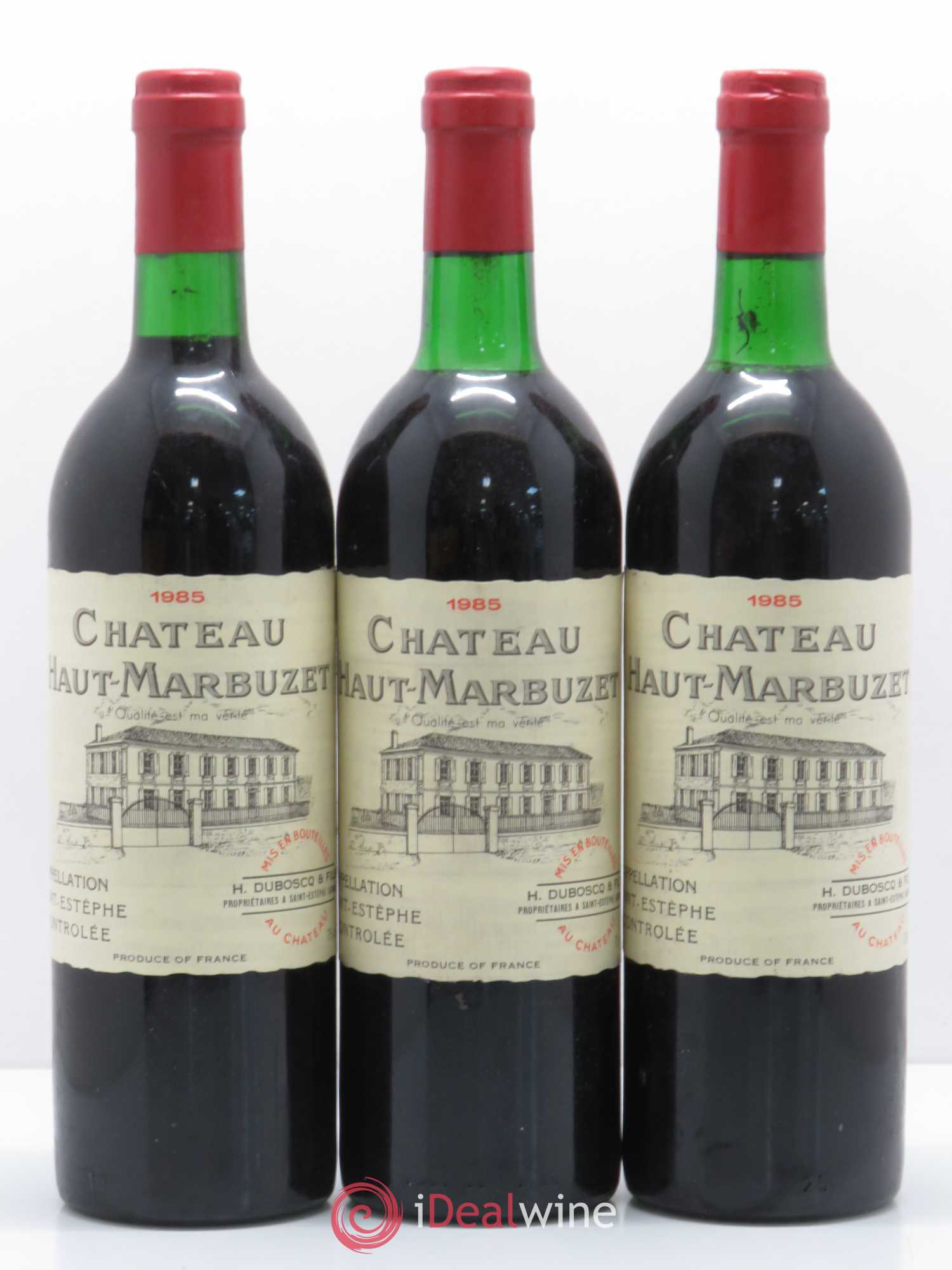 Château Haut Marbuzet 1985 - Lot de 12 bouteilles - 3
