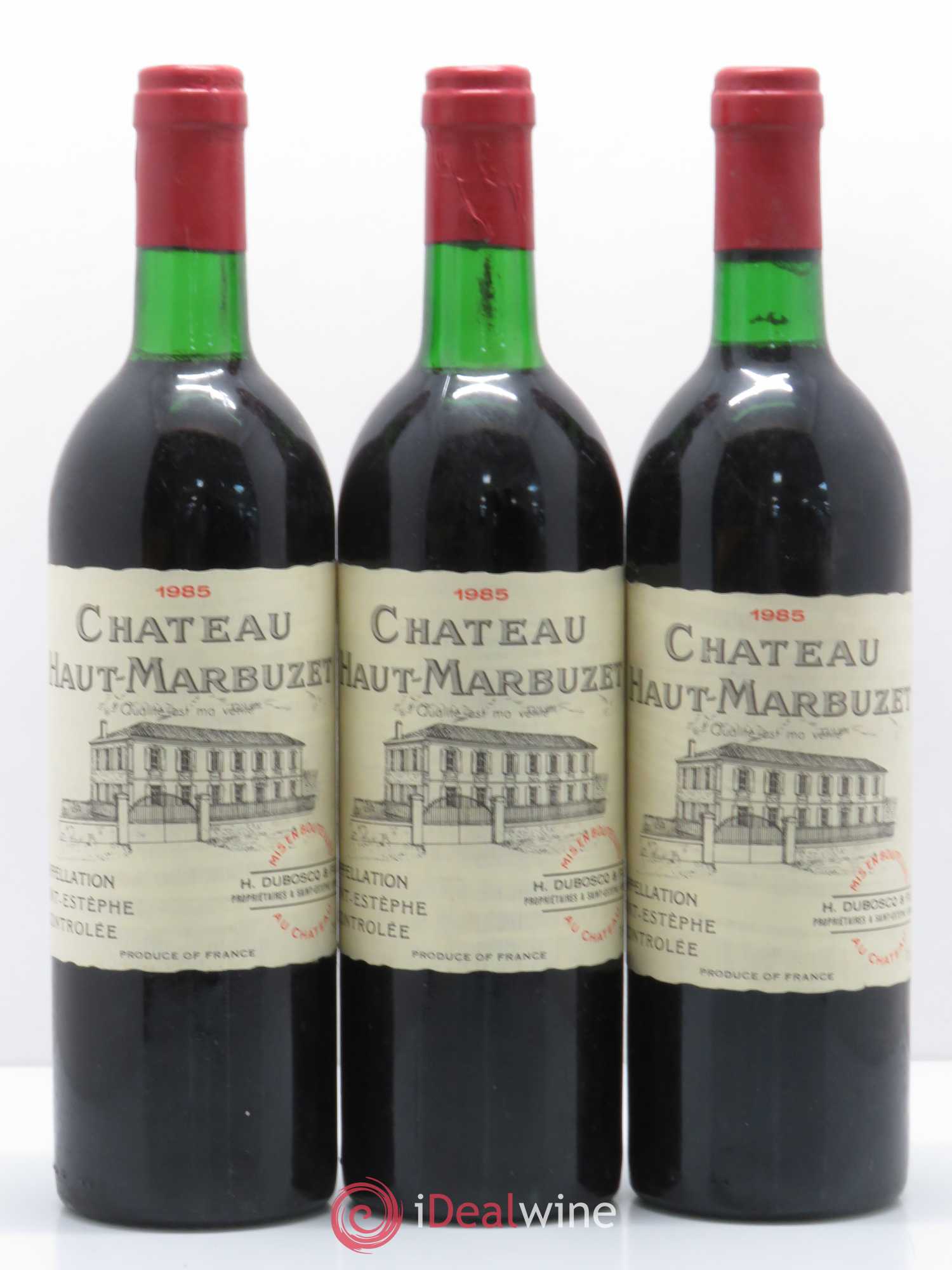 Château Haut Marbuzet 1985 - Lot de 12 bouteilles - 4