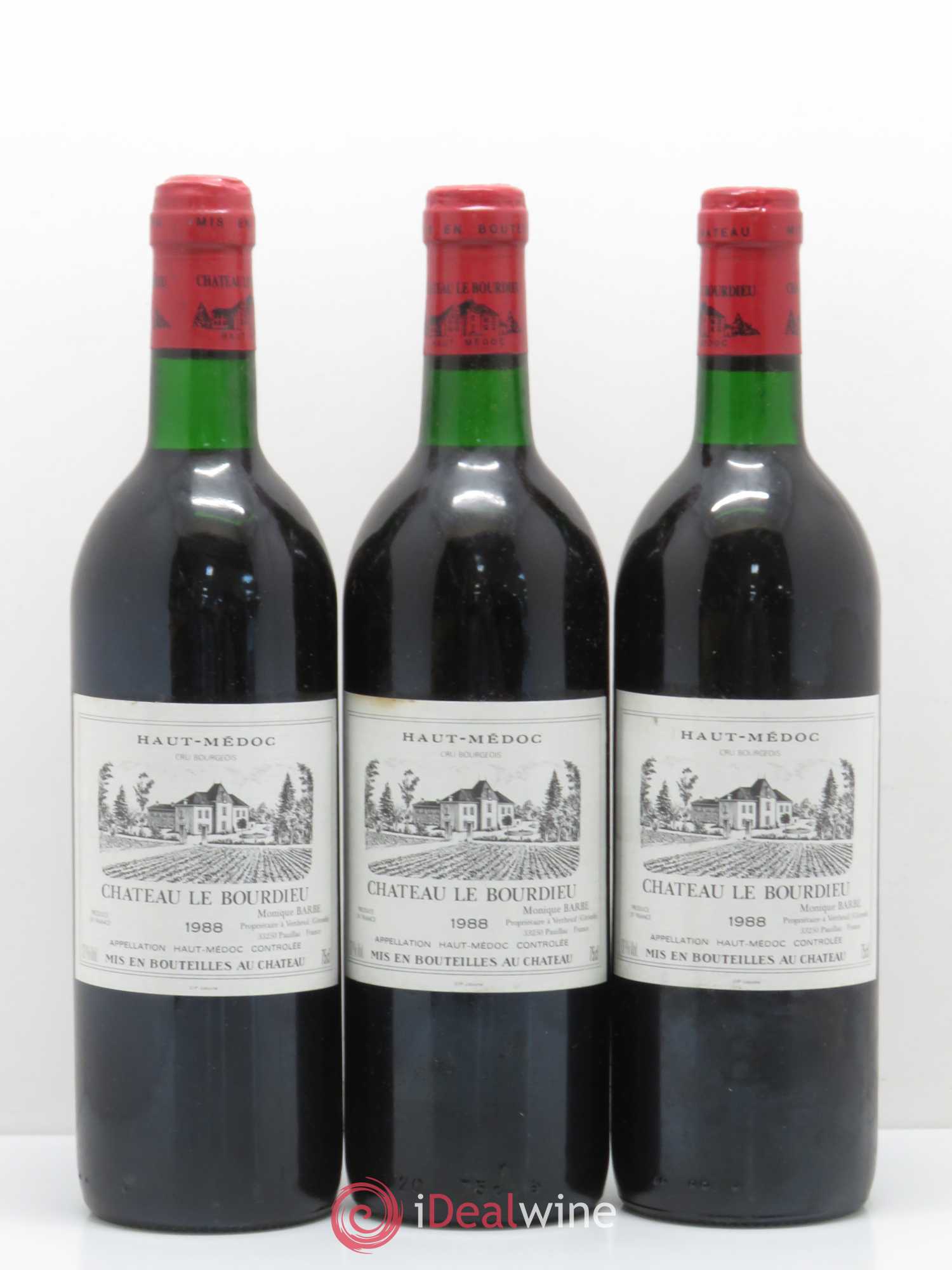 Château le Bourdieu Cru Bourgeois 1988 - Lot de 12 bouteilles - 2