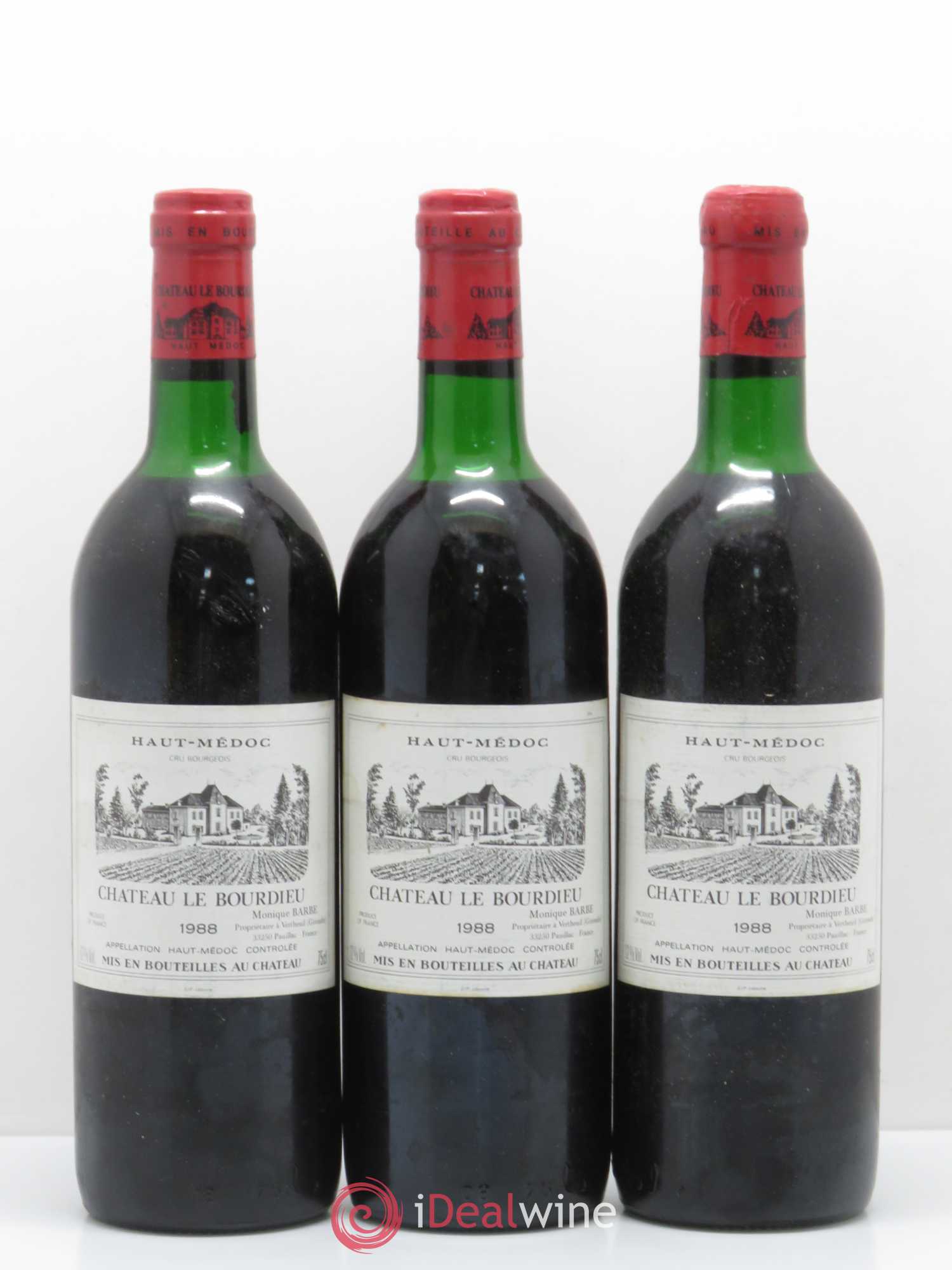 Château le Bourdieu Cru Bourgeois 1988 - Lot de 12 bouteilles - 3