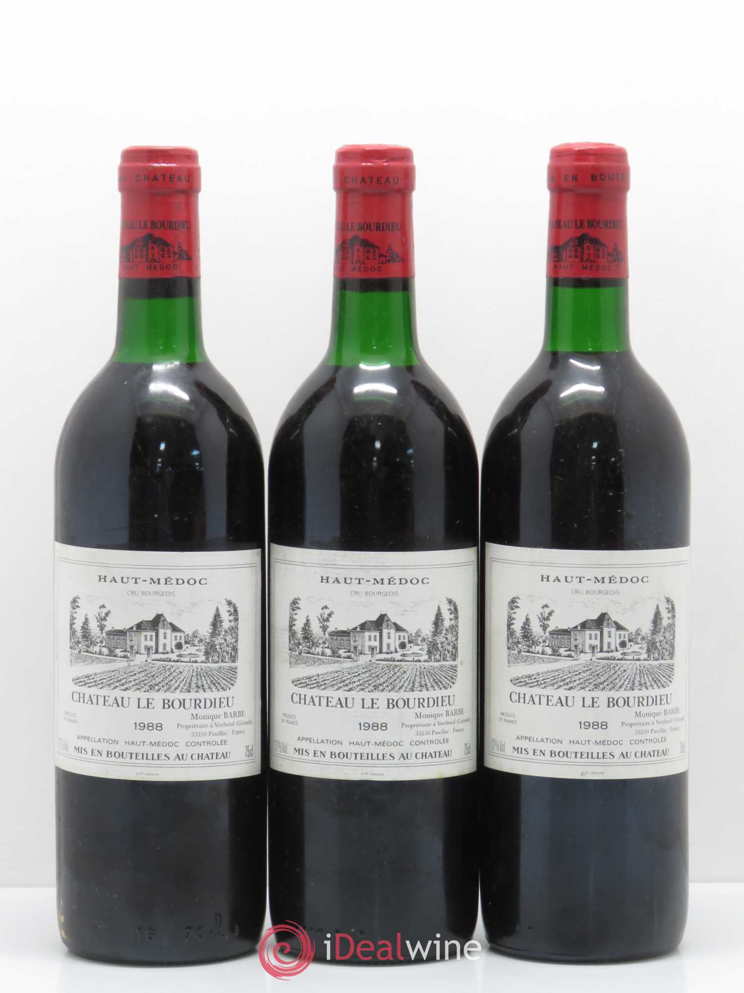 Château le Bourdieu Cru Bourgeois 1988 - Lot de 12 bouteilles - 4