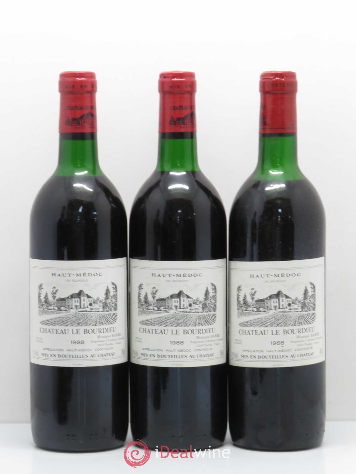 Château le Bourdieu Cru Bourgeois 1988 - Lot de 6 bouteilles - 1
