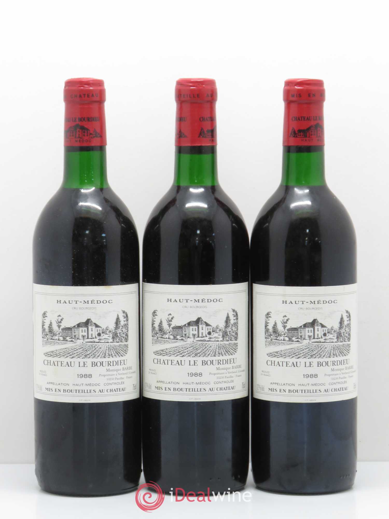 Château le Bourdieu Cru Bourgeois 1988 - Lot de 6 bouteilles - 2