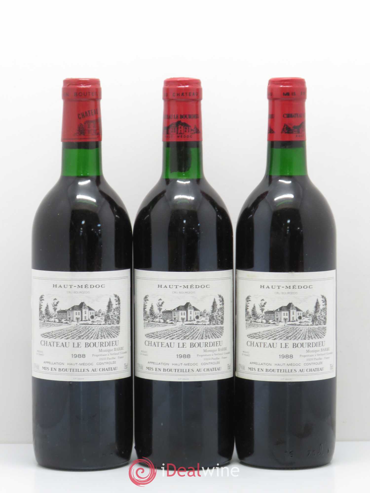 Château le Bourdieu Cru Bourgeois 1988 - Lot de 6 bouteilles - 2