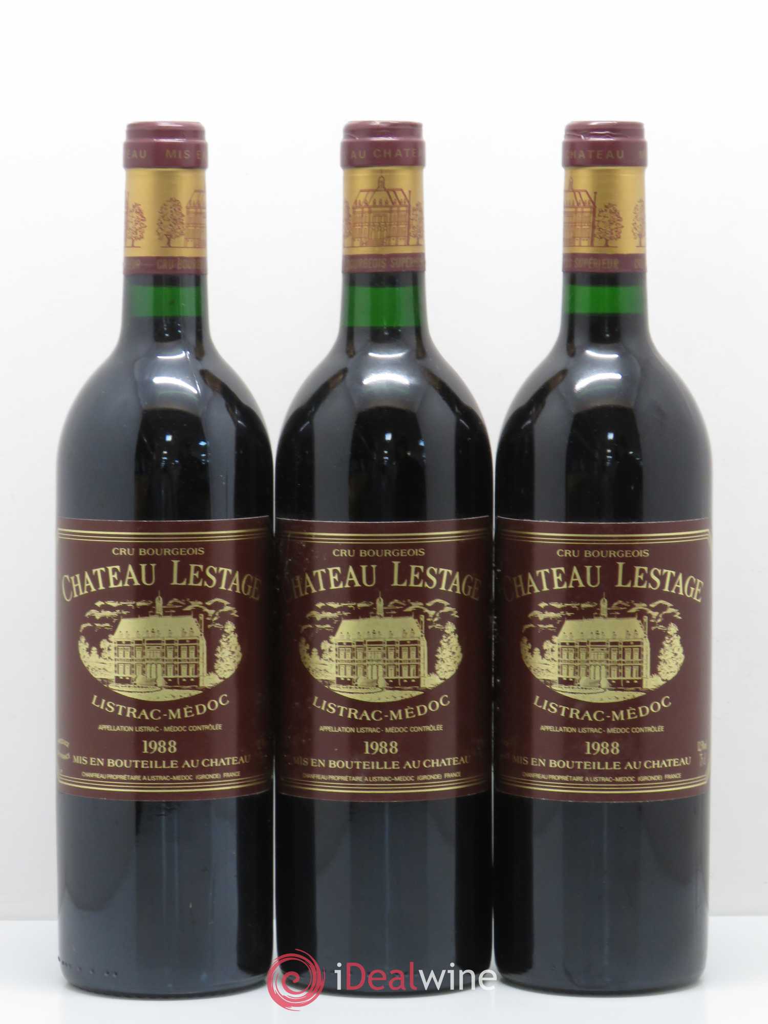 Château Lestage Cru Bourgeois 1988 - Lot de 12 bouteilles - 2