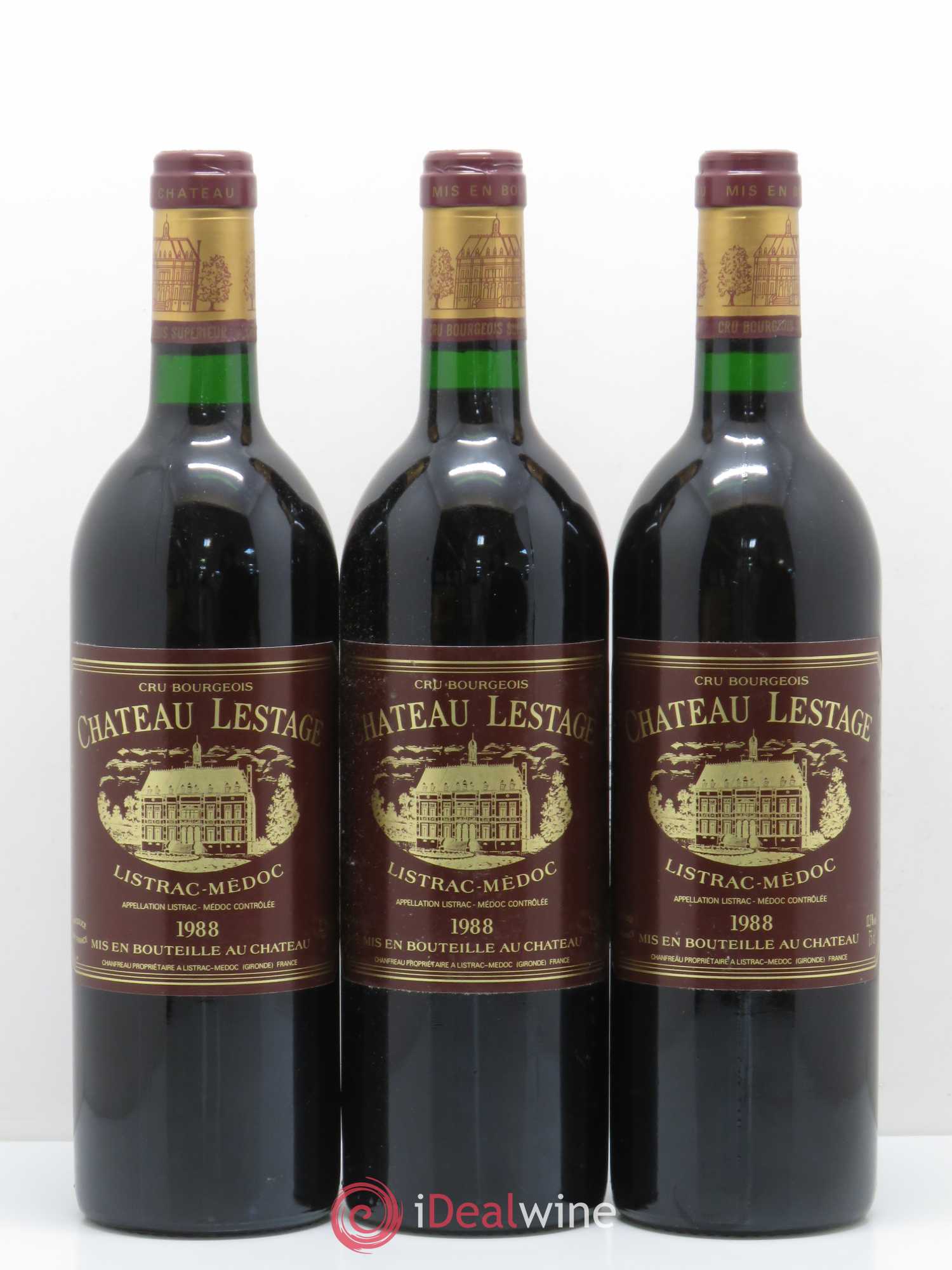 Château Lestage Cru Bourgeois 1988 - Lot de 12 bouteilles - 3