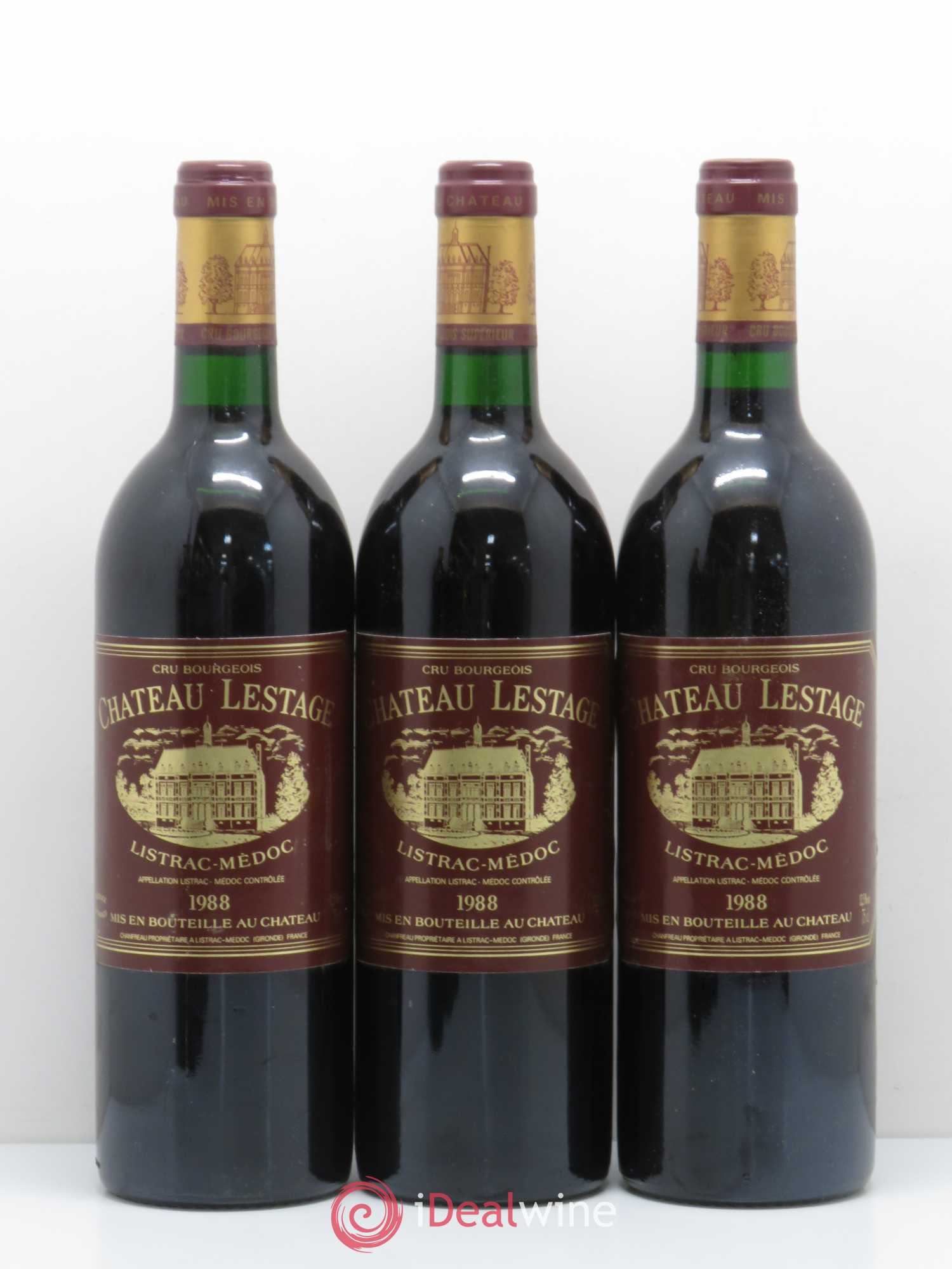 Château Lestage Cru Bourgeois 1988 - Lot de 6 bouteilles - 1