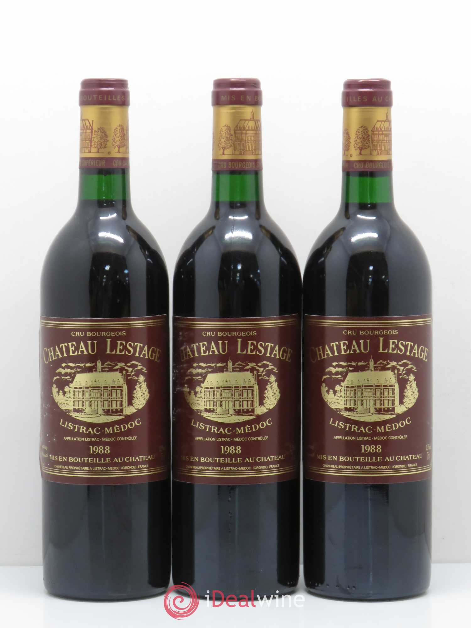 Château Lestage Cru Bourgeois 1988 - Lot de 6 bouteilles - 2