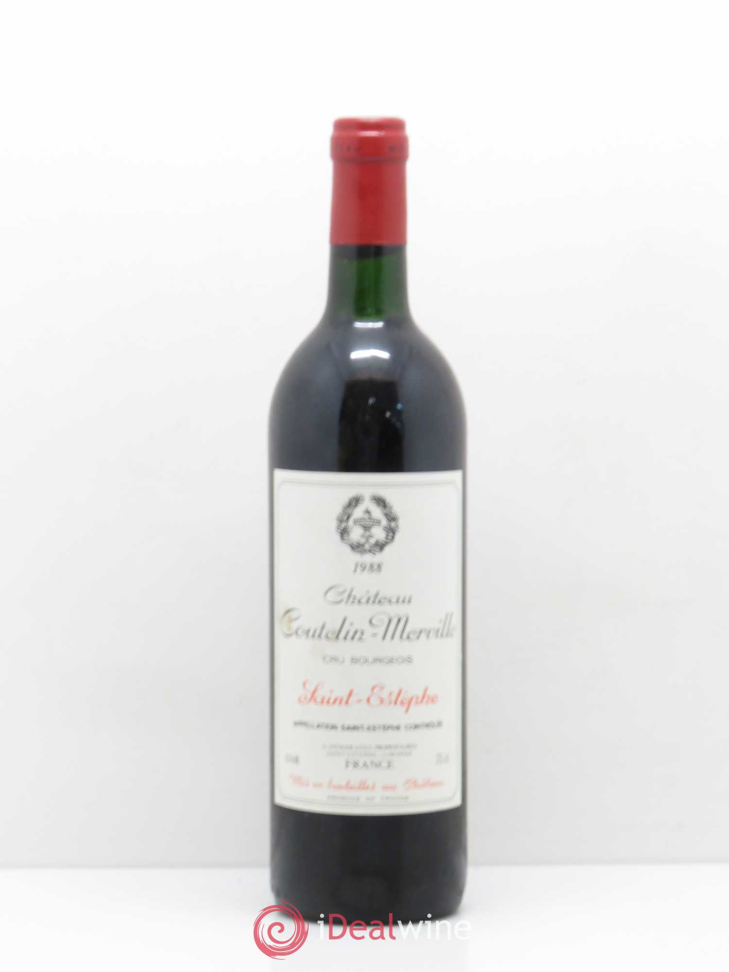 Château Coutelin-Merville Cru Bourgeois 1988 - Lot de 1 bouteille - 0