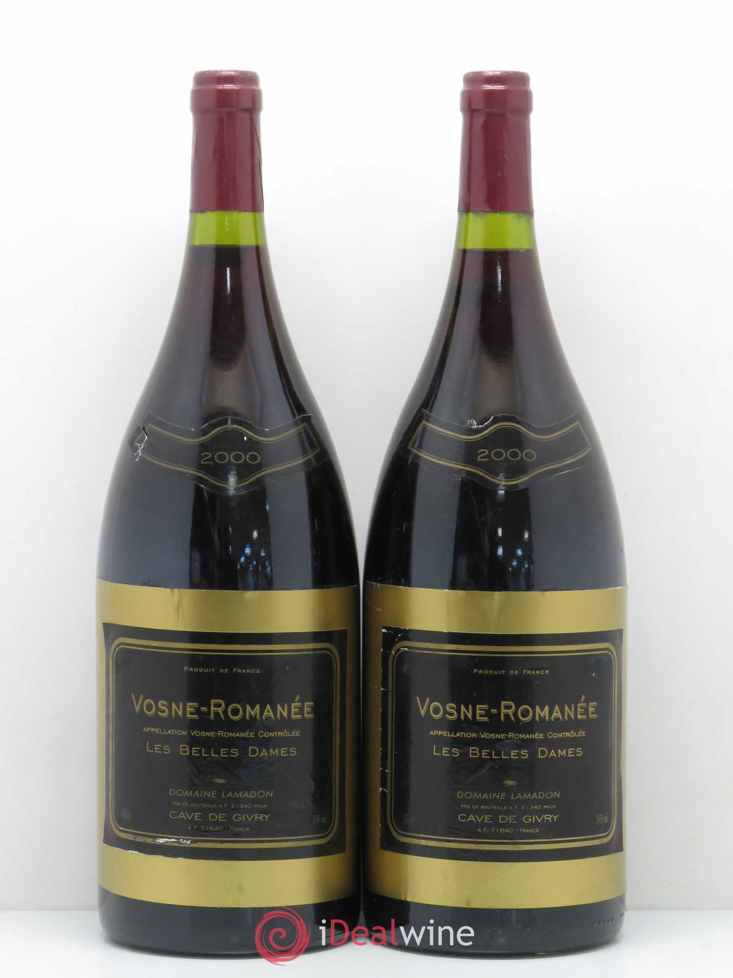 Vosne-Romanée Les Belles Dames Domaine Lamadon 2000 - Posten von 2 Magnum - 0