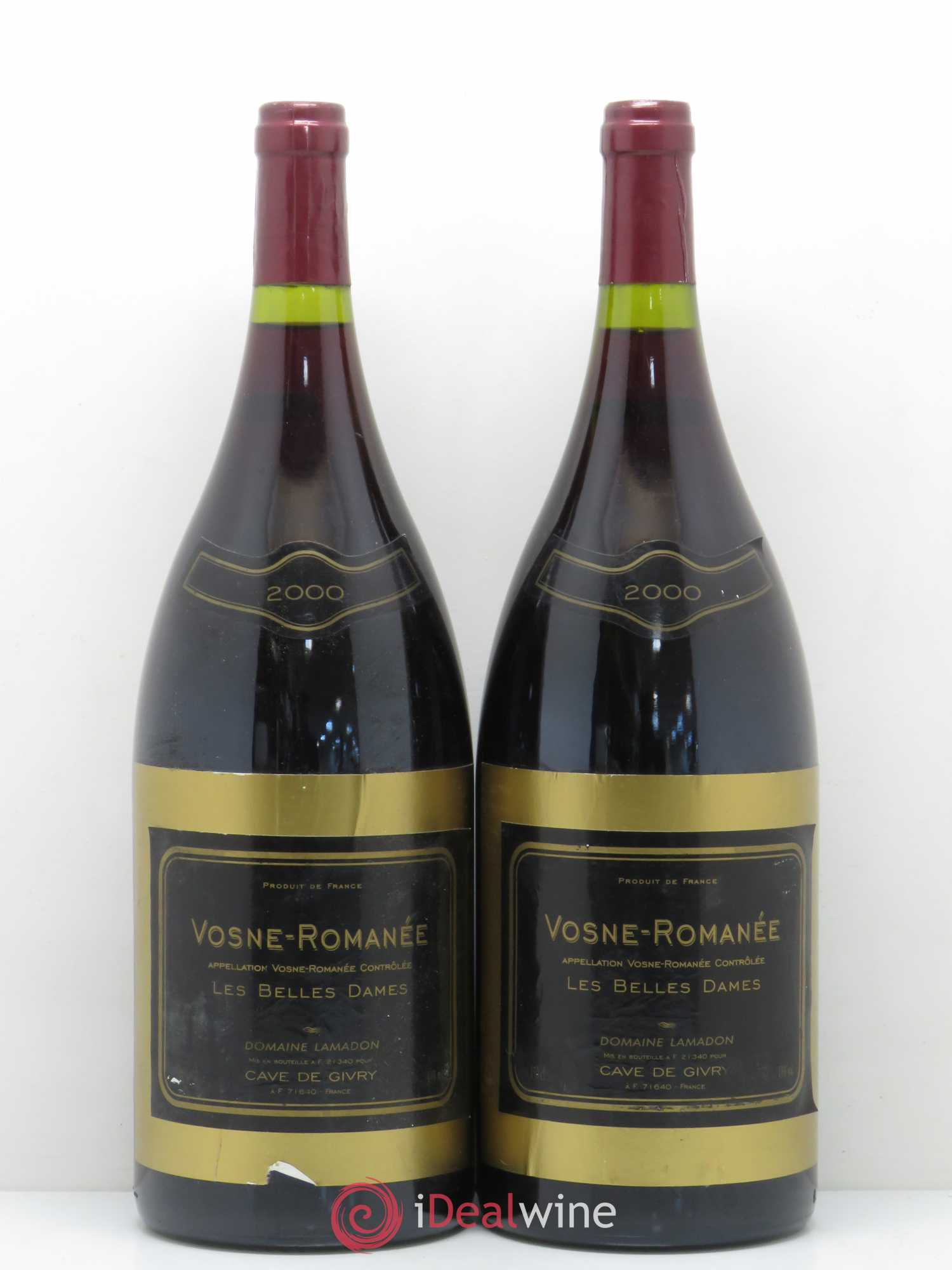 Vosne-Romanée Les Belles Dames Domaine Lamadon 2000 - Posten von 2 Magnum - 0