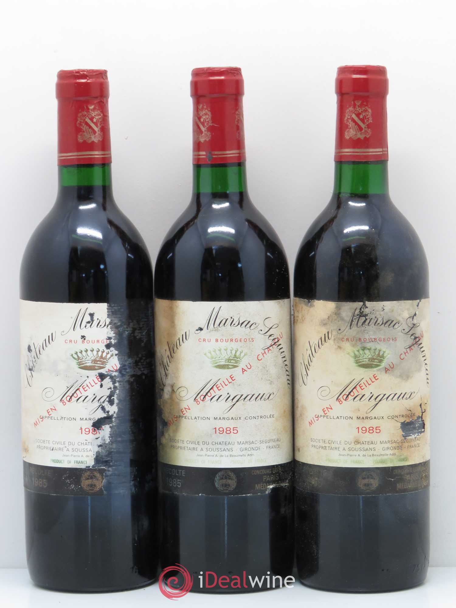 Château Marsac Séguineau Cru Bourgeois 1985 - Lot de 6 bouteilles - 2