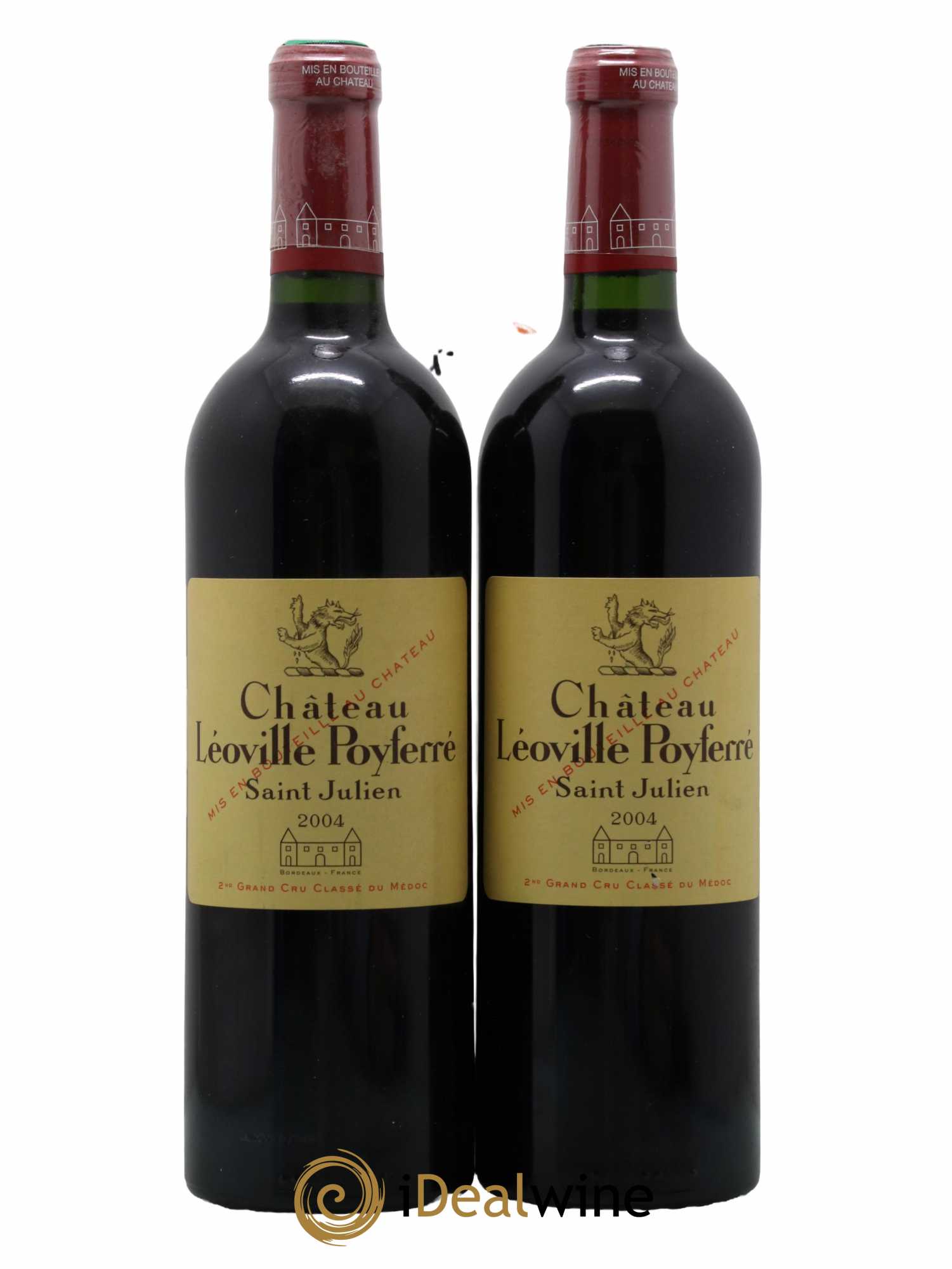 Château Léoville Poyferré 2ème Grand Cru Classé 2004 - Lot de 2 bouteilles - 0
