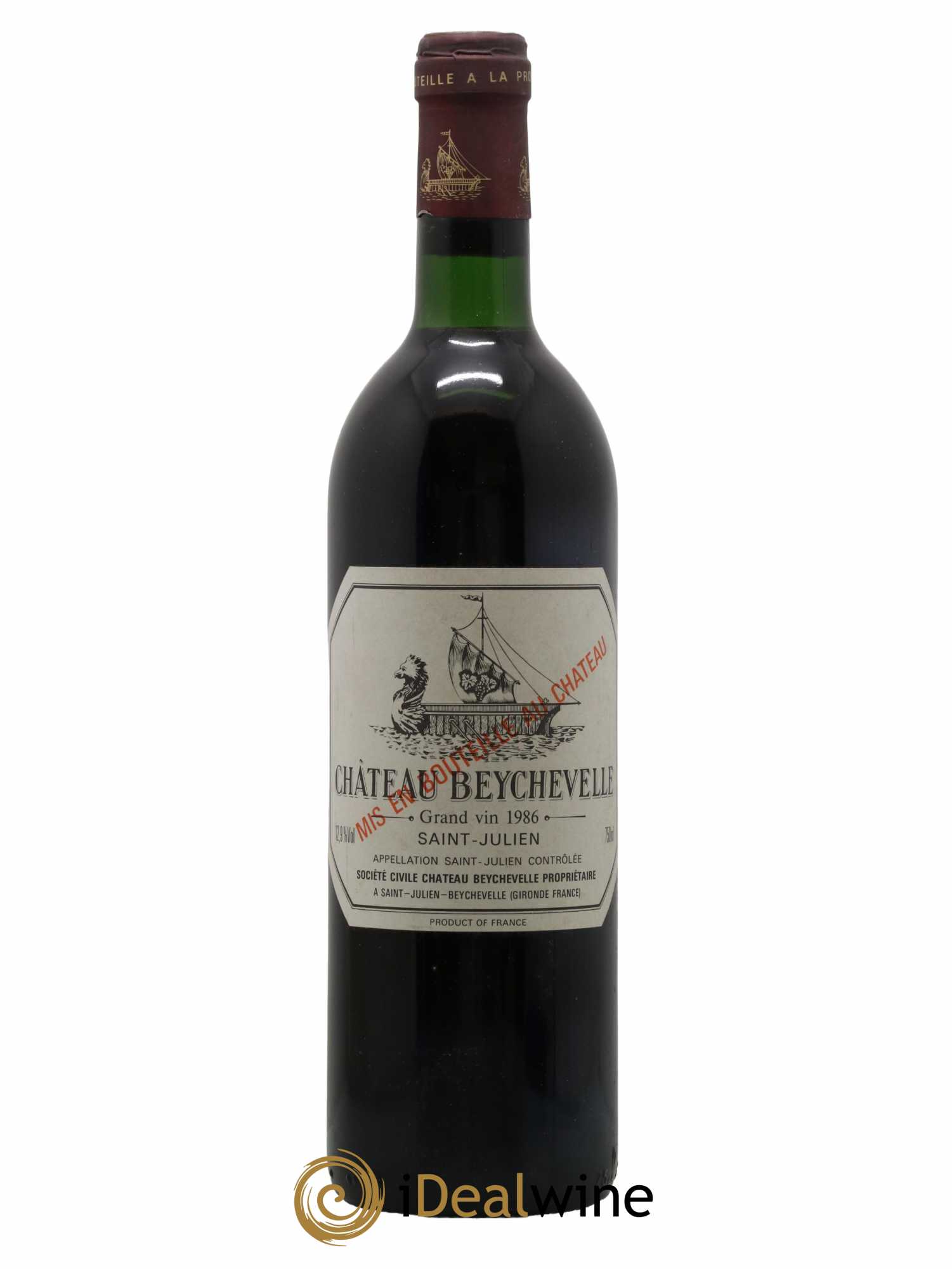 Château Beychevelle 4ème Grand Cru Classé 1986 - Lot de 1 bouteille - 0