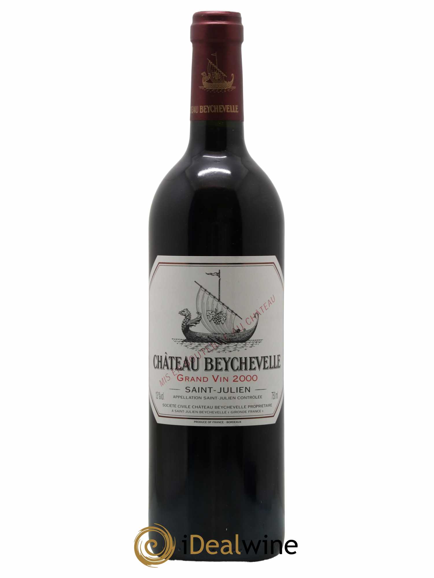 Château Beychevelle 4ème Grand Cru Classé 2000 - Lot de 1 bouteille - 0