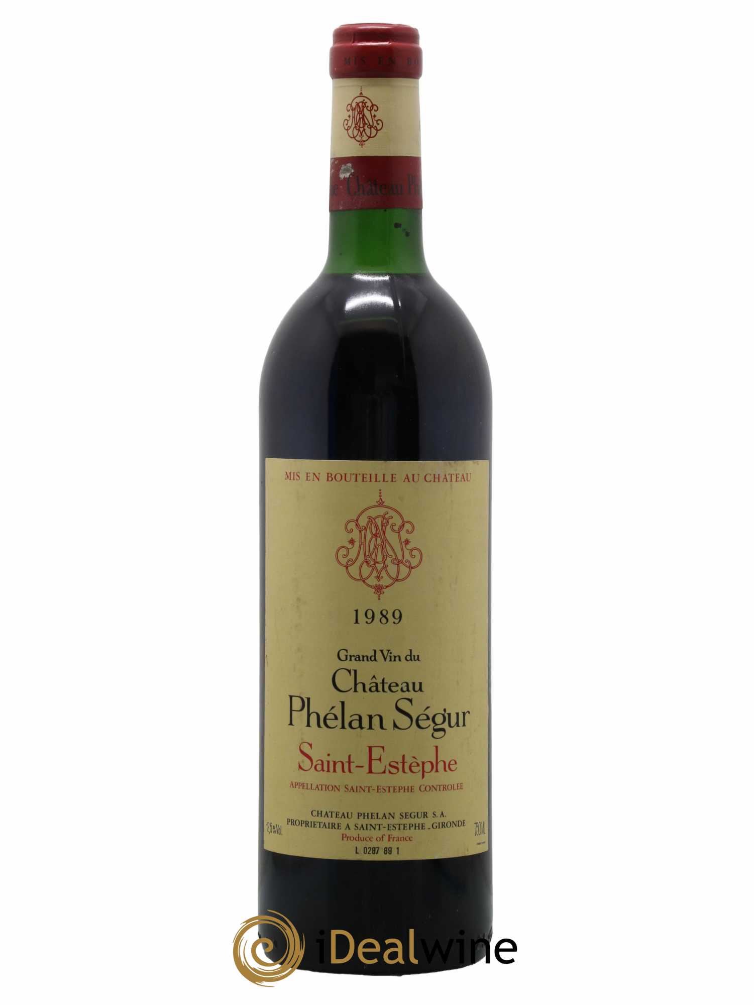Château Phélan Ségur 1989 - Lot de 1 bouteille - 0