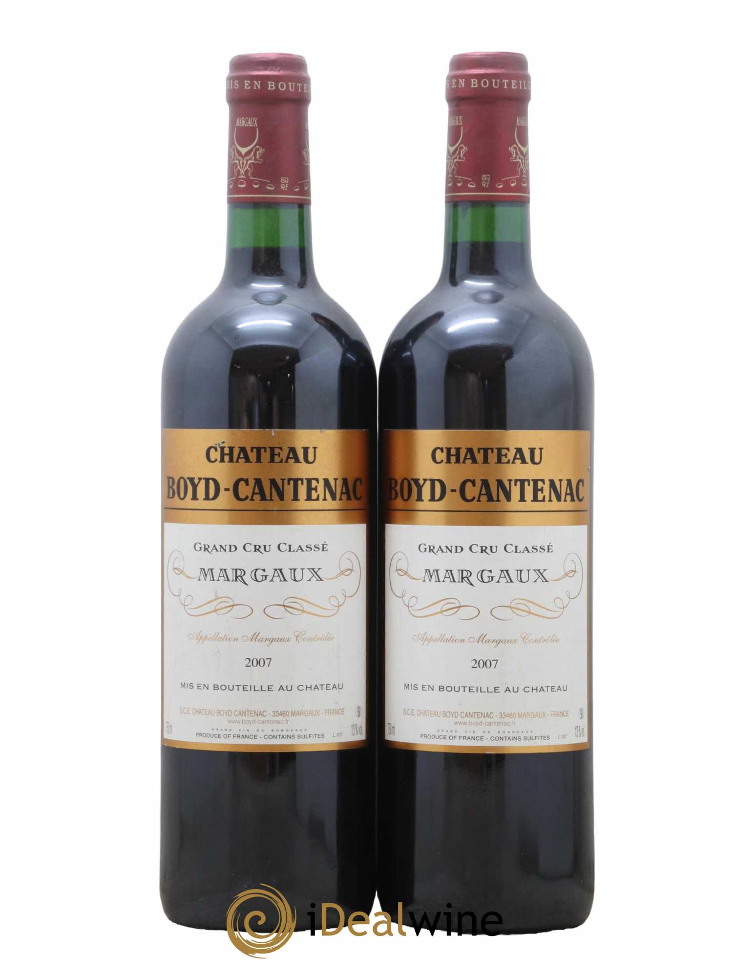 Château Boyd Cantenac 3ème Grand Cru Classé 2007 - Lot de 2 bouteilles - 0