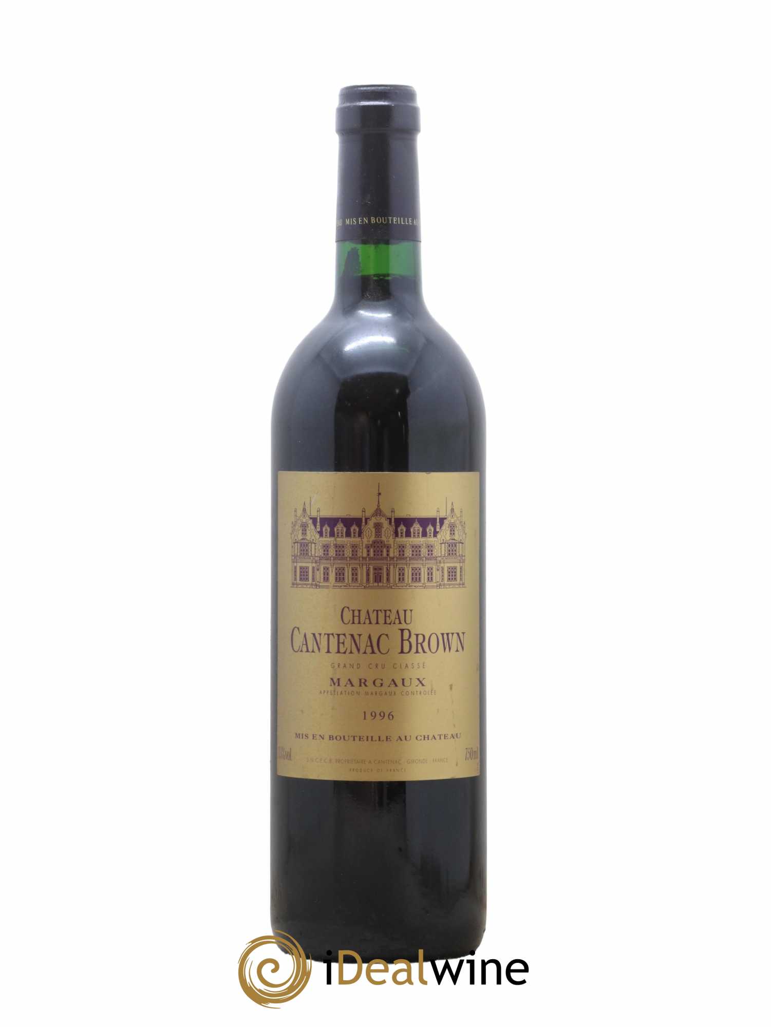 Château Cantenac Brown 3ème Grand Cru Classé 1996 - Lot de 1 bouteille - 0