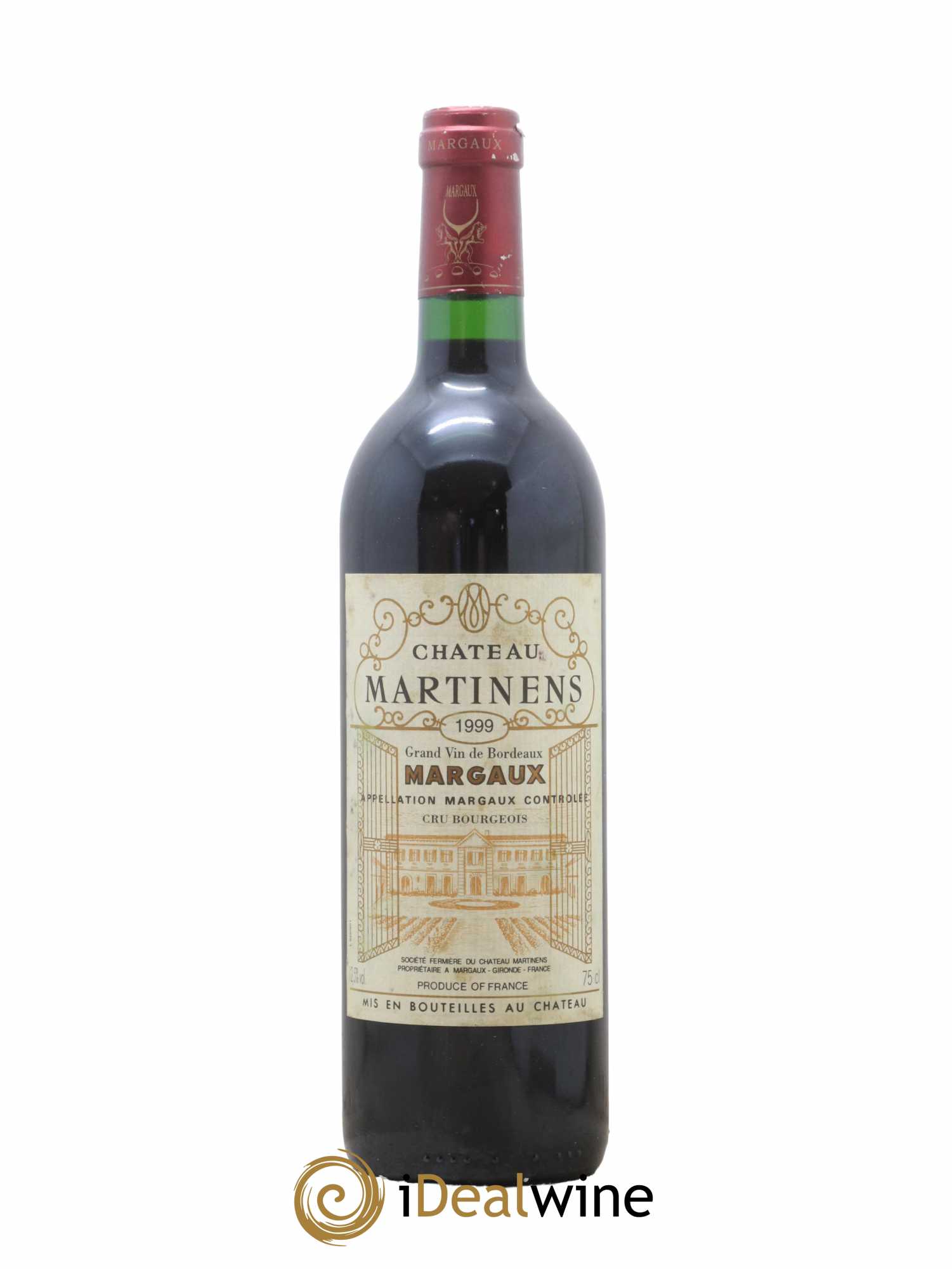 Château Martinens Cru Bourgeois 1999 - Lot de 1 bouteille - 0