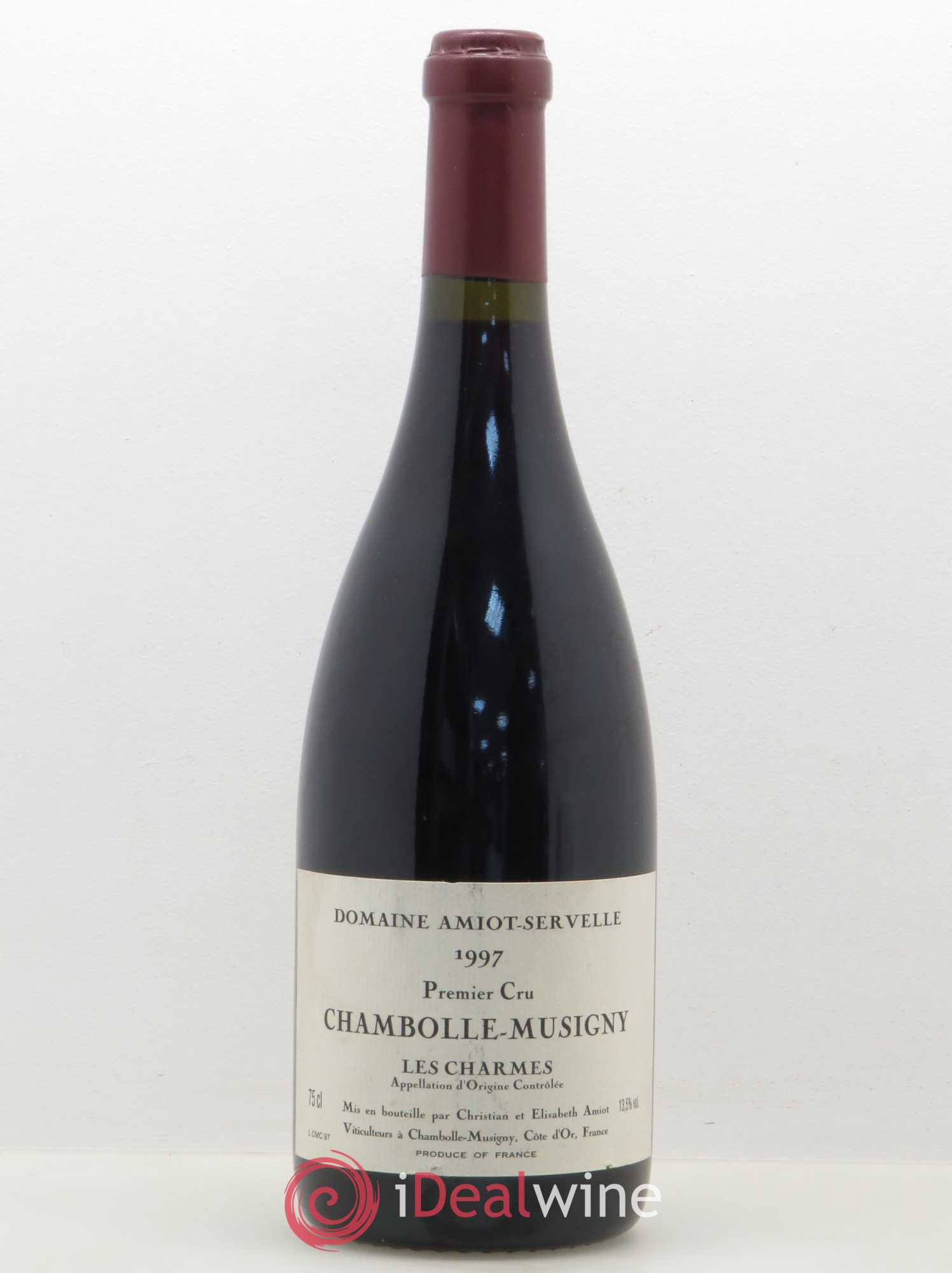 Chambolle-Musigny 1er Cru Les Charmes Amiot-Servelle 1997 - Lot de 1 bouteille - 0