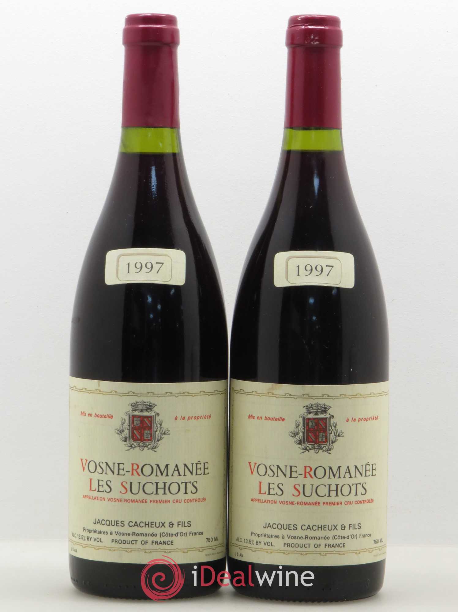 Vosne-Romanée 1er Cru Les Suchots Cacheux 1997 - Lot de 2 bouteilles - 0