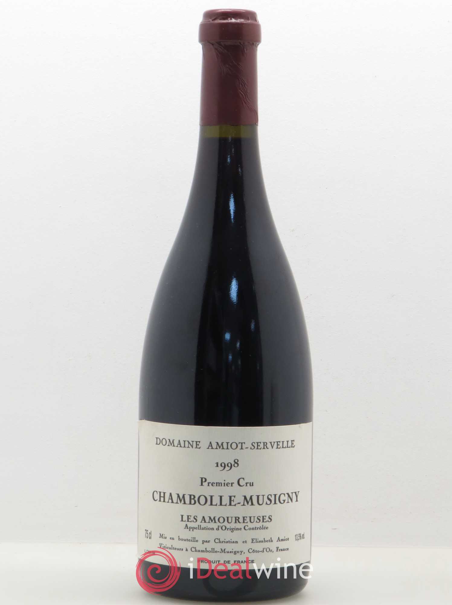 Chambolle-Musigny 1er Cru Les Amoureuses Amiot-Servelle 1998 - Lot de 1 bouteille - 0