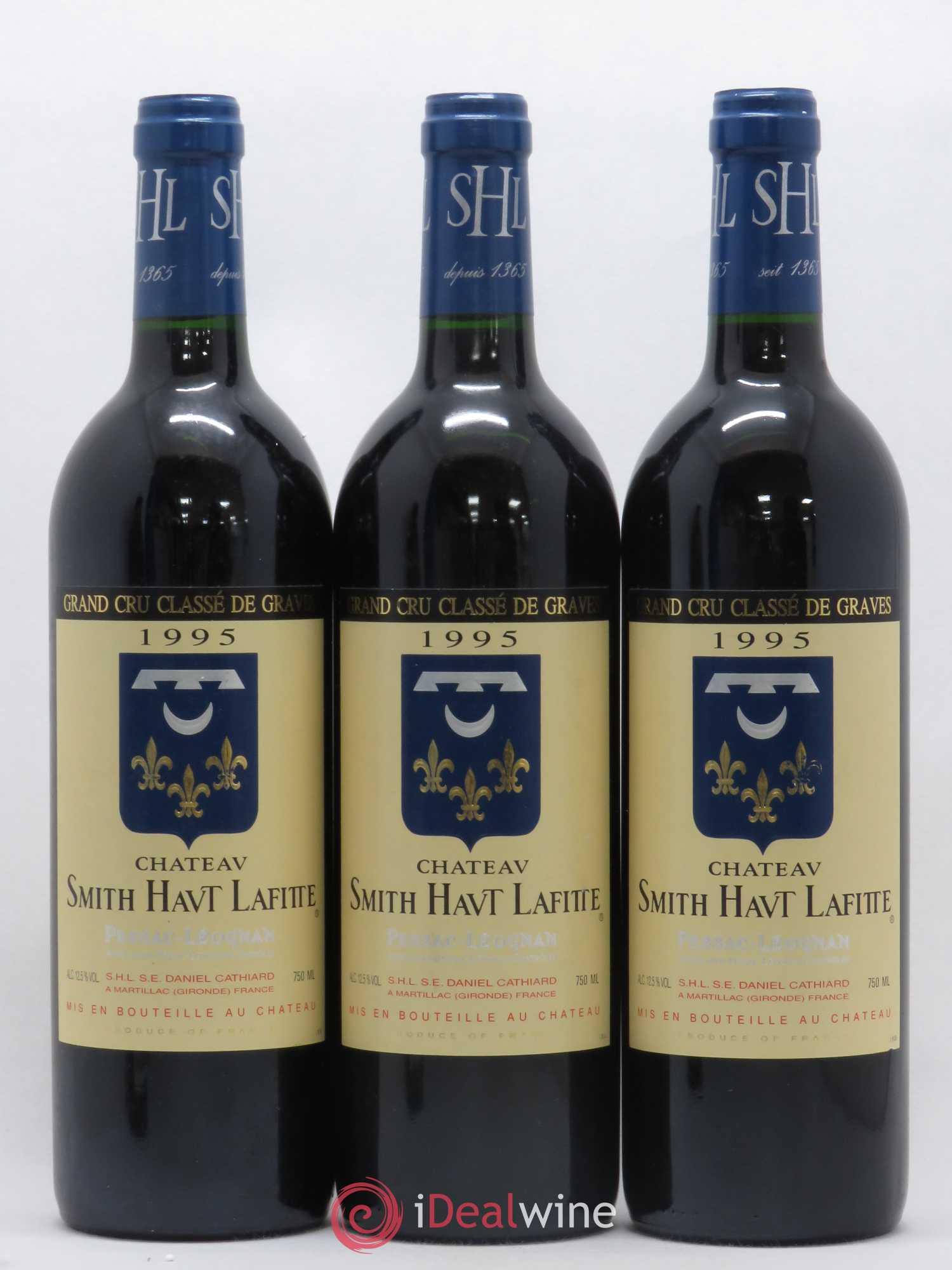 Château Smith Haut Lafitte Cru Classé de Graves 1995 - Lot de 3 bouteilles - 0
