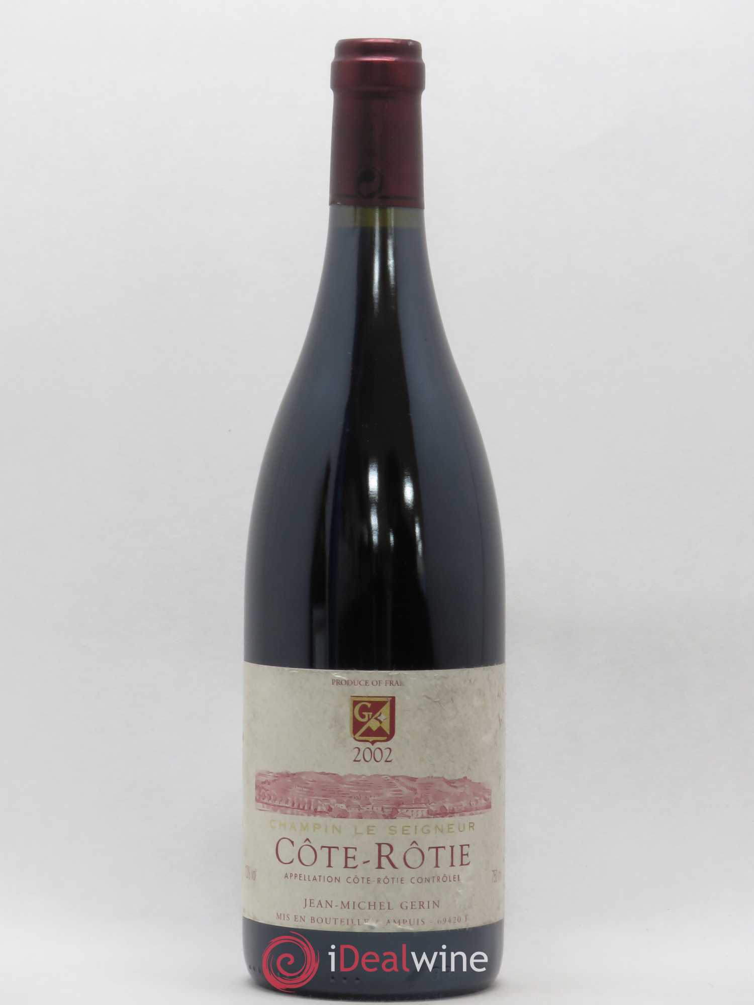 Côte-Rôtie Champin Le Seigneur Jean-Michel Gerin 2002 - Lot de 1 bouteille - 0