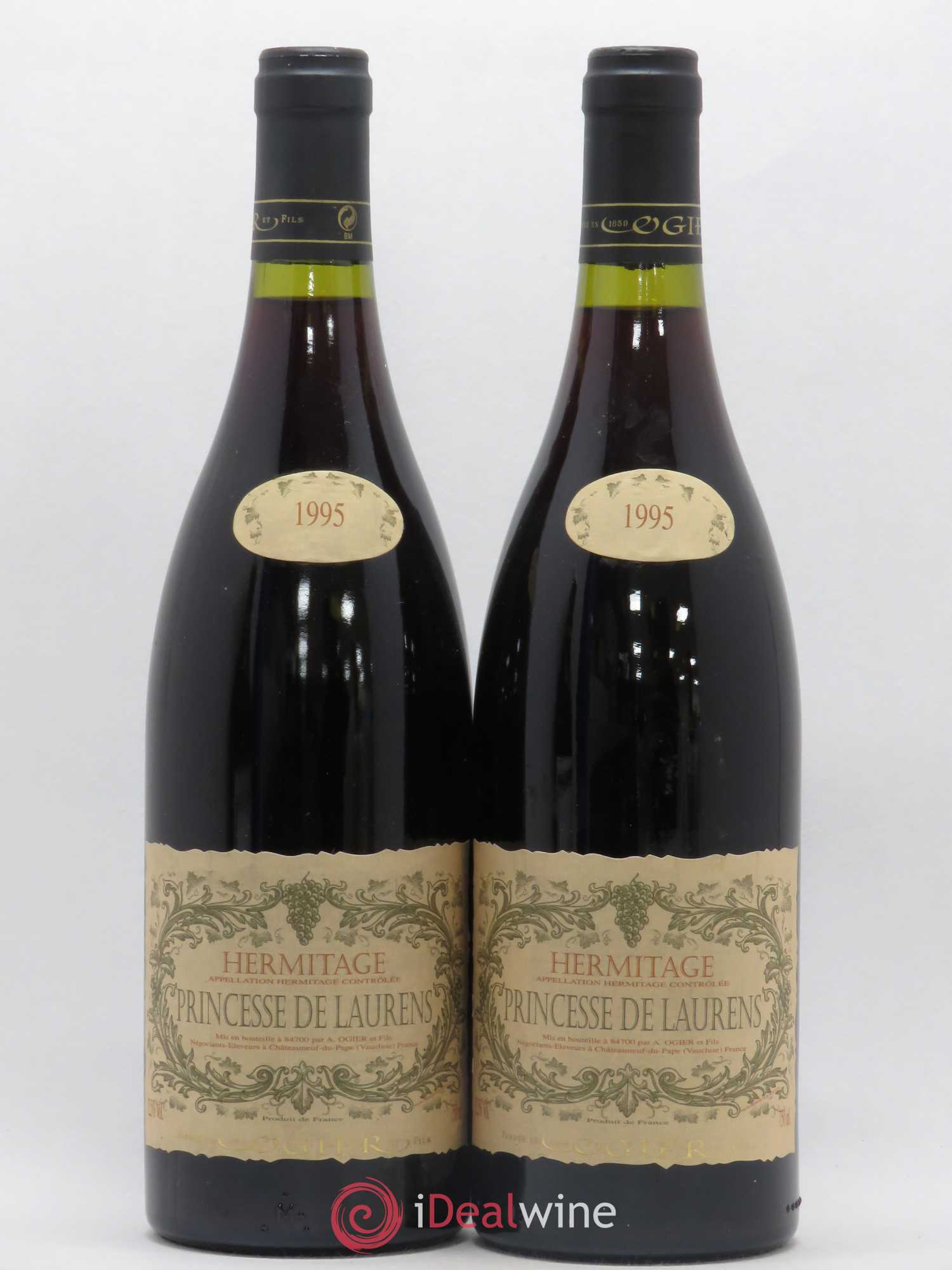 Hermitage Princesse de Laurens Domaine Ogier 1995 - Posten von 2 Flaschen - 0