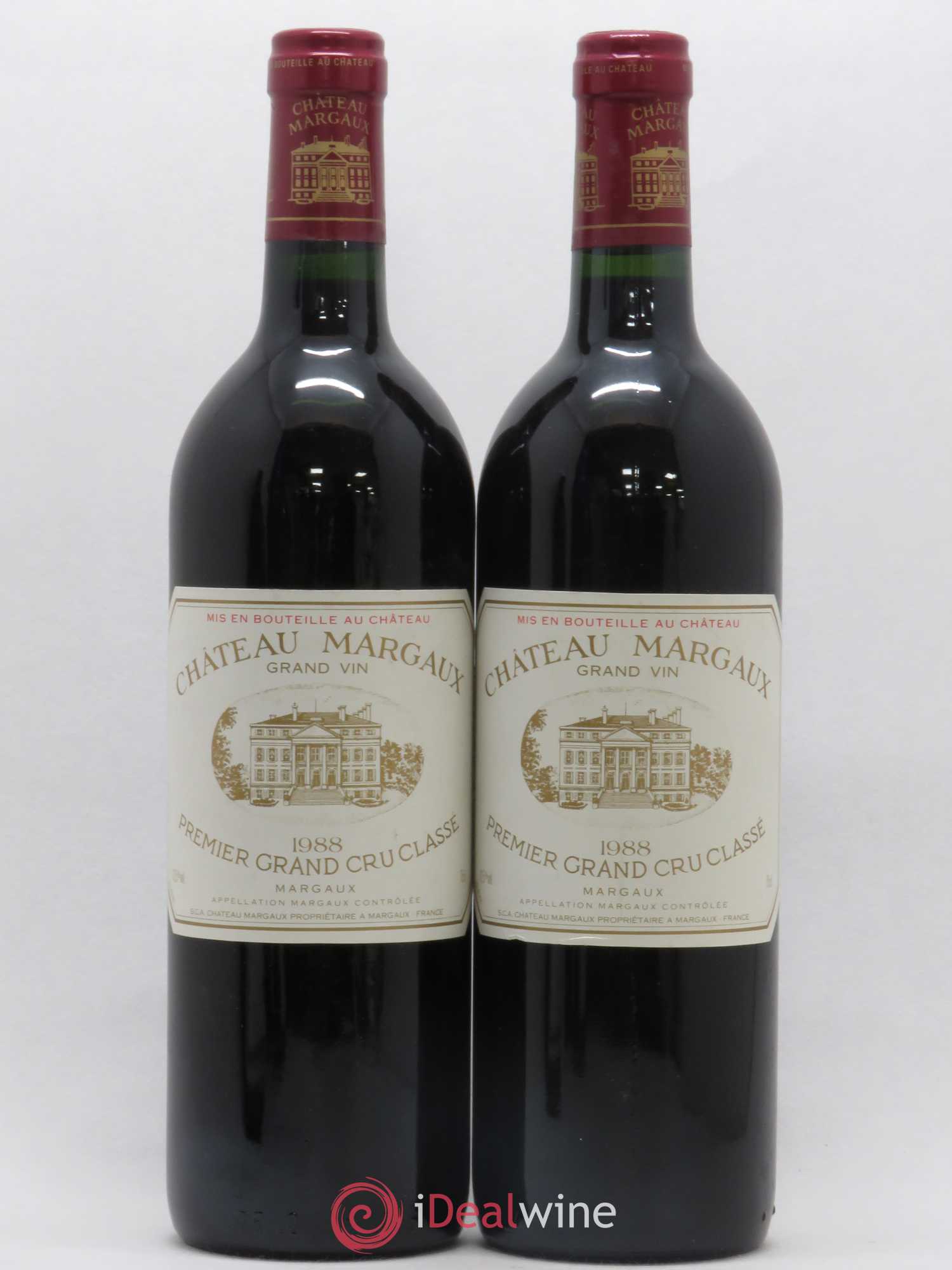 Château Margaux 1er Grand Cru Classé 1988 - Lot de 2 bouteilles - 0