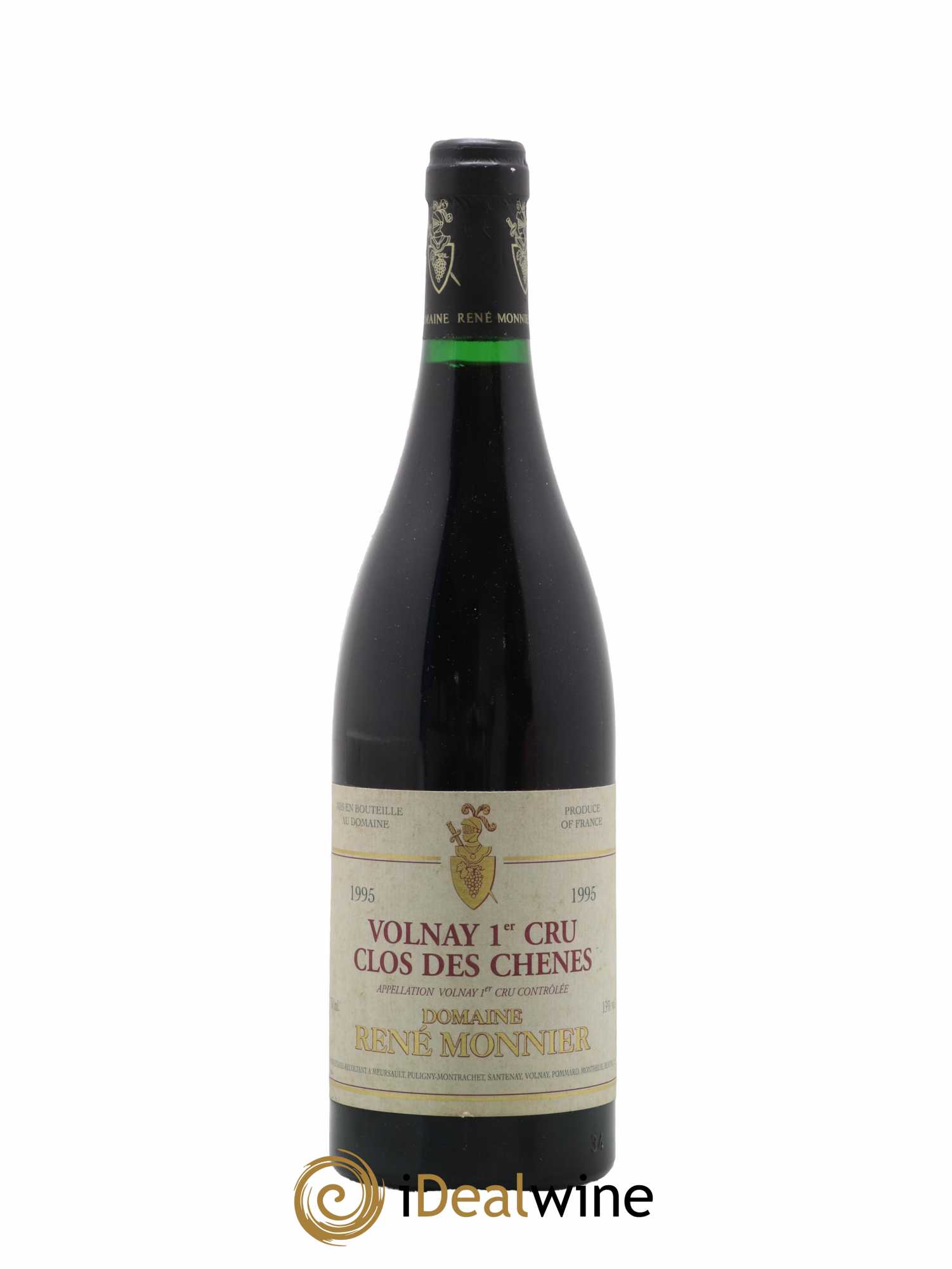 Volnay 1er Cru Clos des Chênes Domaine René Monnier 1995 - Lot de 1 bouteille - 0